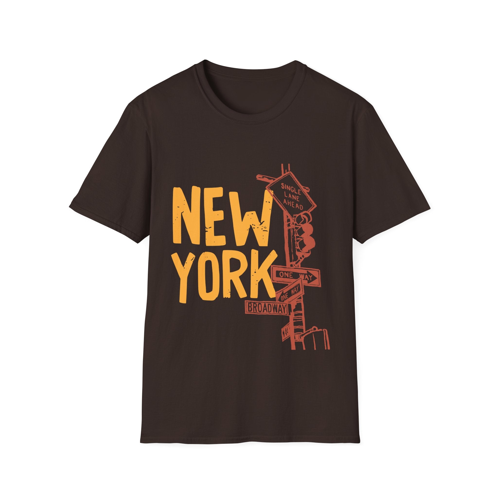 New York Skyline Unisex Softstyle T-Shirt, City Apparel, Travel Shirt, Gift for NYC Lovers, Casual Wear, Summer Fashion