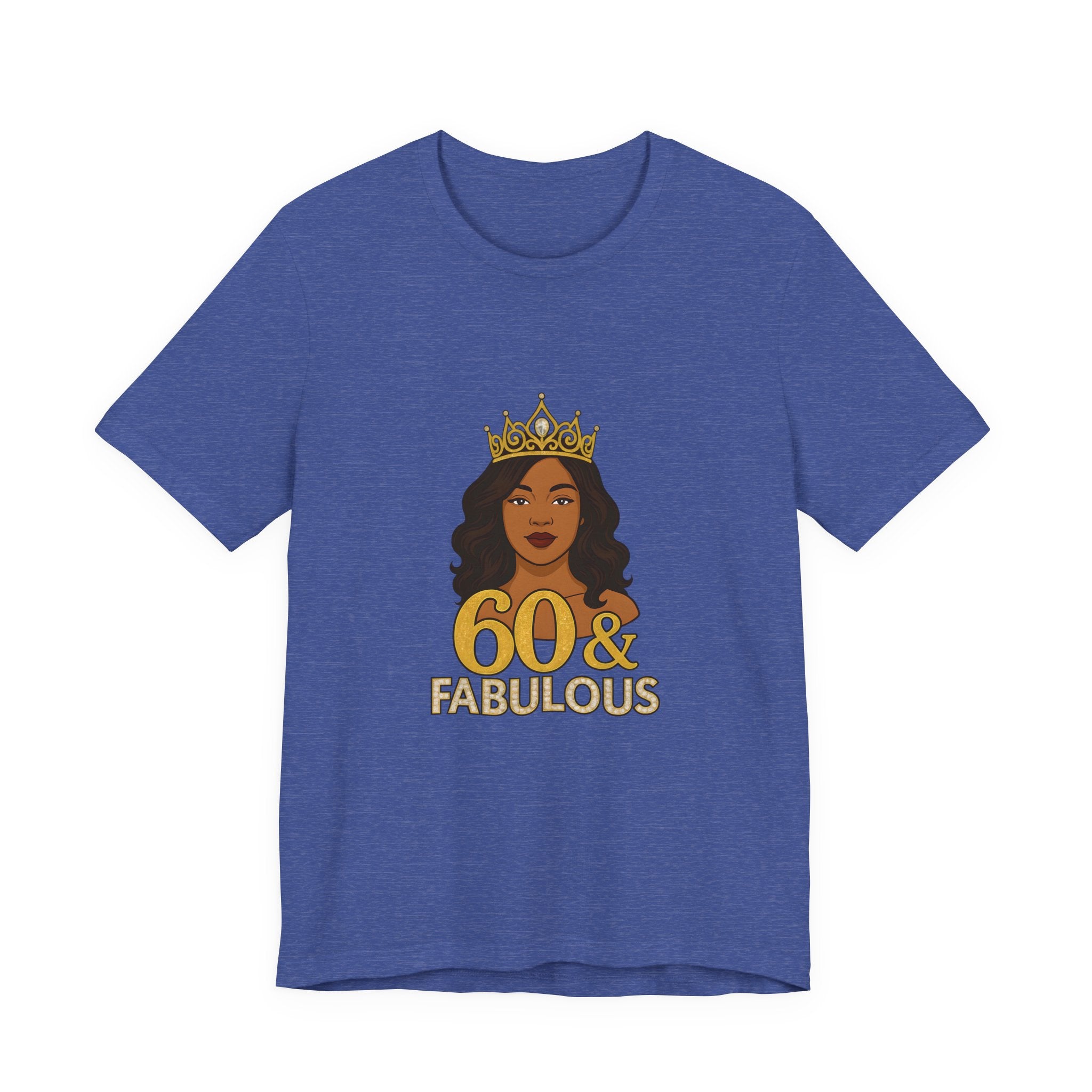 60 & Fabulous Unisex Tee, Birthday Gift Tee, Women's Celebration Shirt, Fun Milestone Birthday Apparel, Perfect for 60th Birthday Party