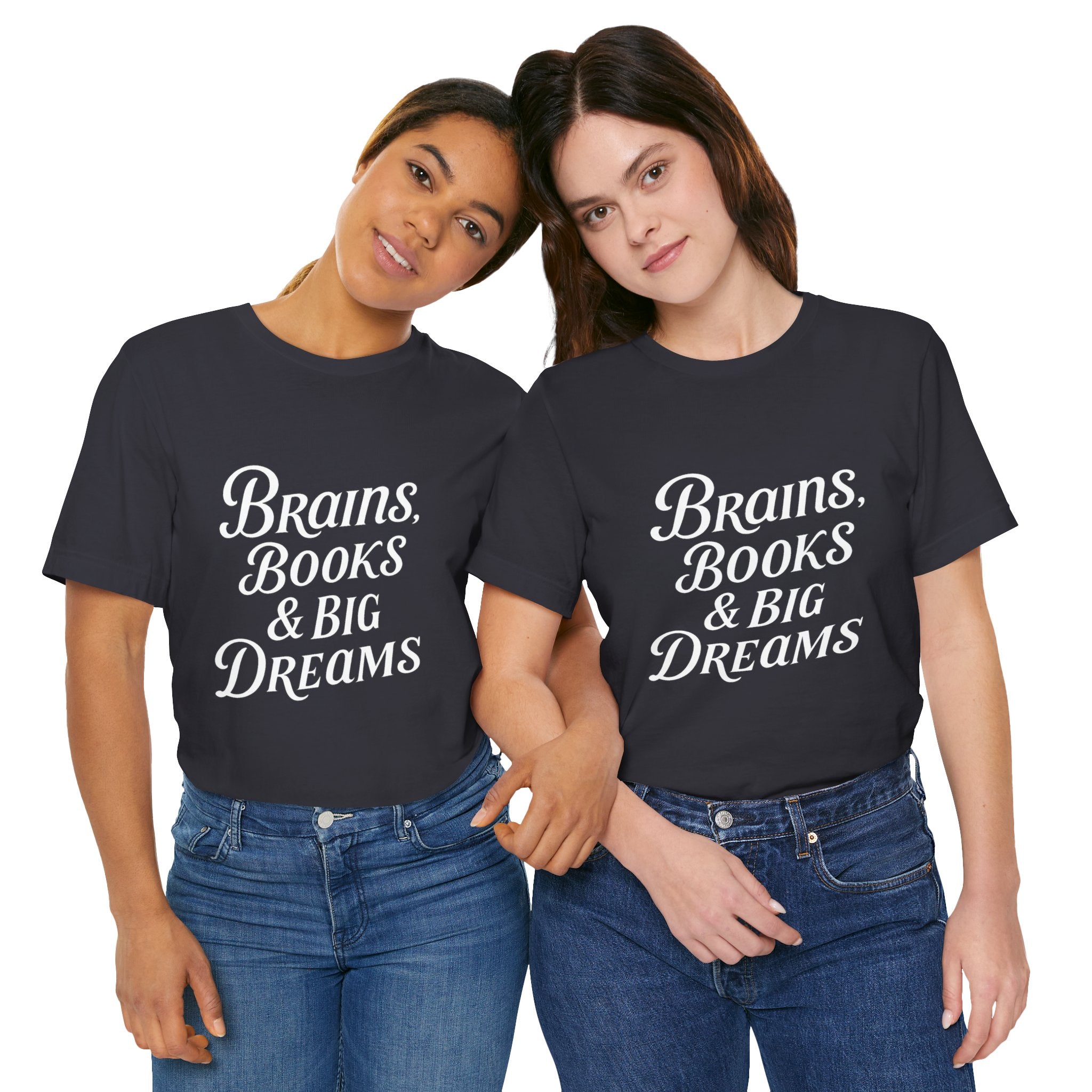 Brainiac Tee, Book Lover Shirt, Big Dreams T-Shirt, Unisex Graphic Top, Intellectual Clothing
