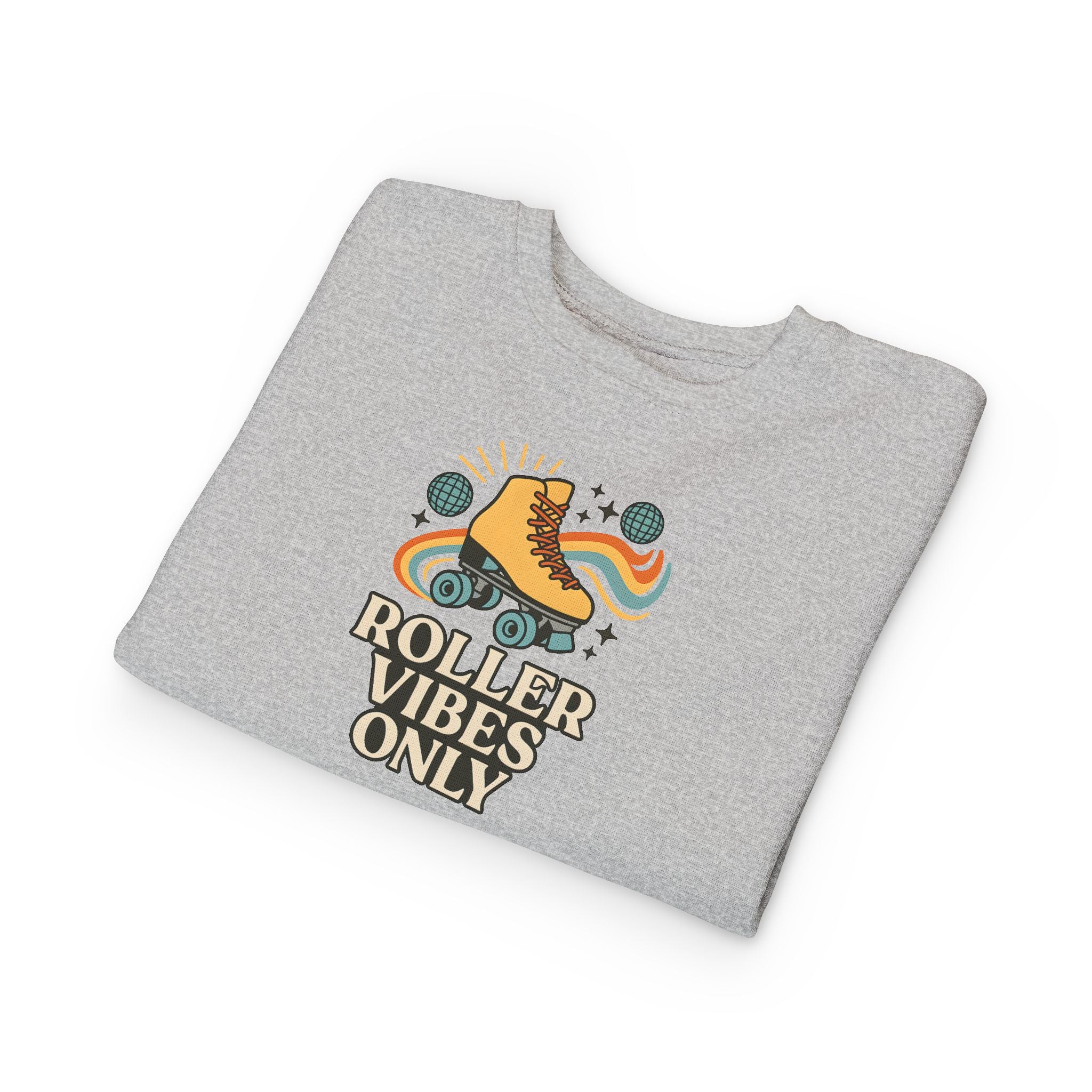 Toddler Roller Skating Sweatshirt, Cozy Toddler Hoodie, Skate Vibes Gift, Trendy Kids Apparel, Retro Roller Rink Style