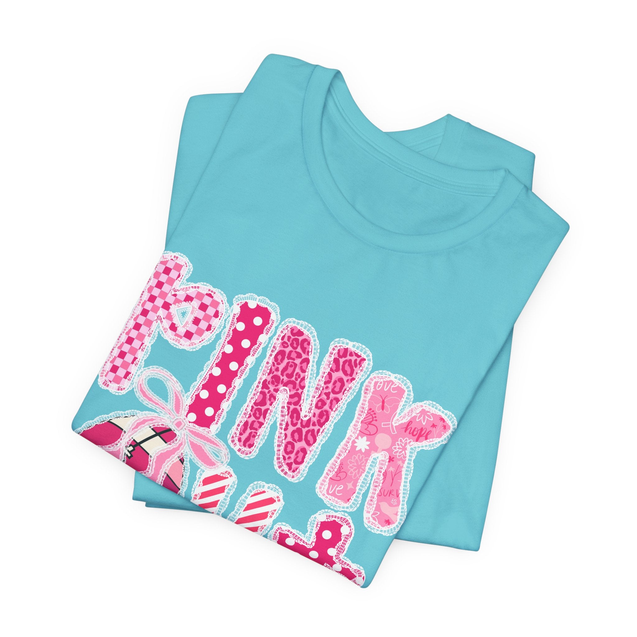 Cute Pink 'PINK OUT' Unisex Tee, Perfect for Breast Cancer Awareness, Casual Wear, Gift for Friends, Fundraising Events, or Team Spirit
