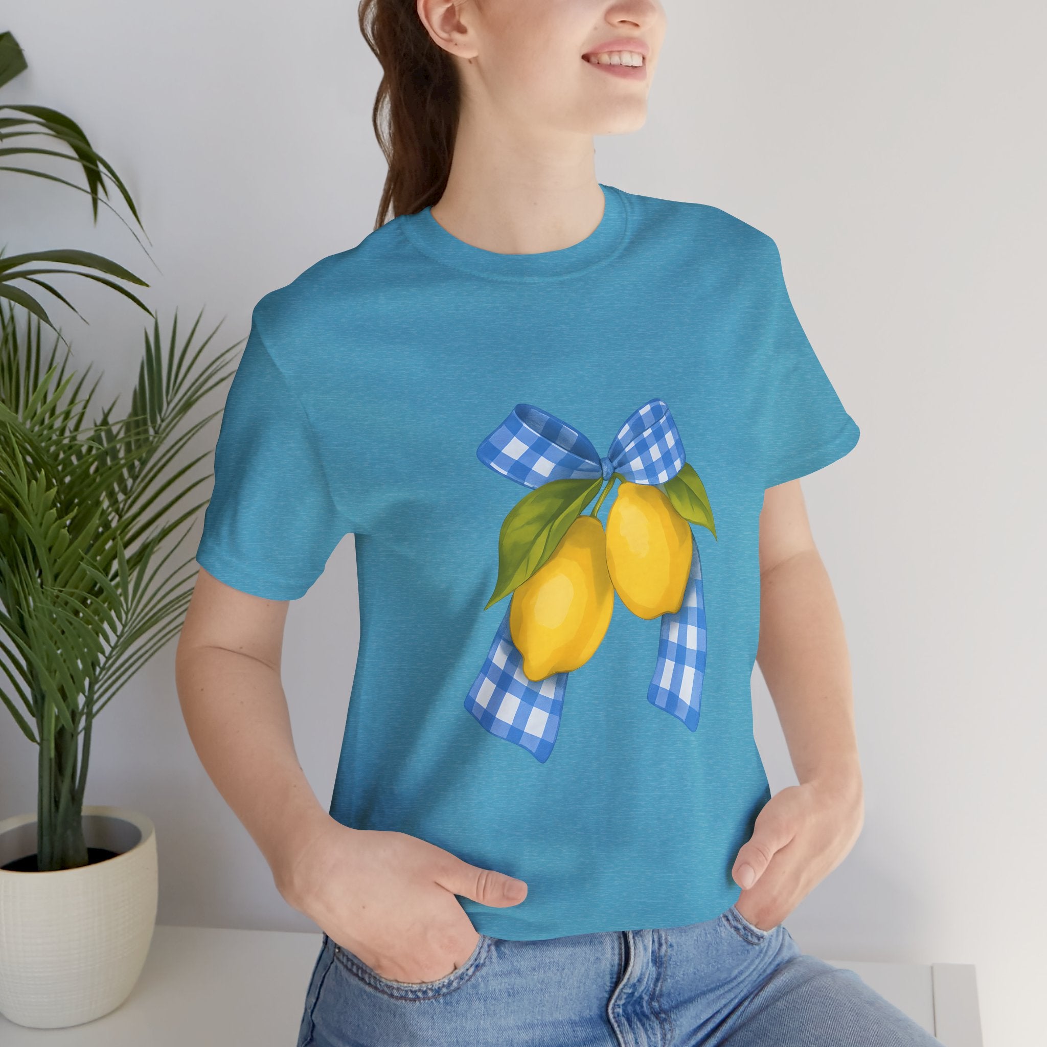 Lemon Blossom Unisex Tee - Summer Vibes, Farmhouse Style, Gifts for Her, Casual Wear, Garden Party Attire