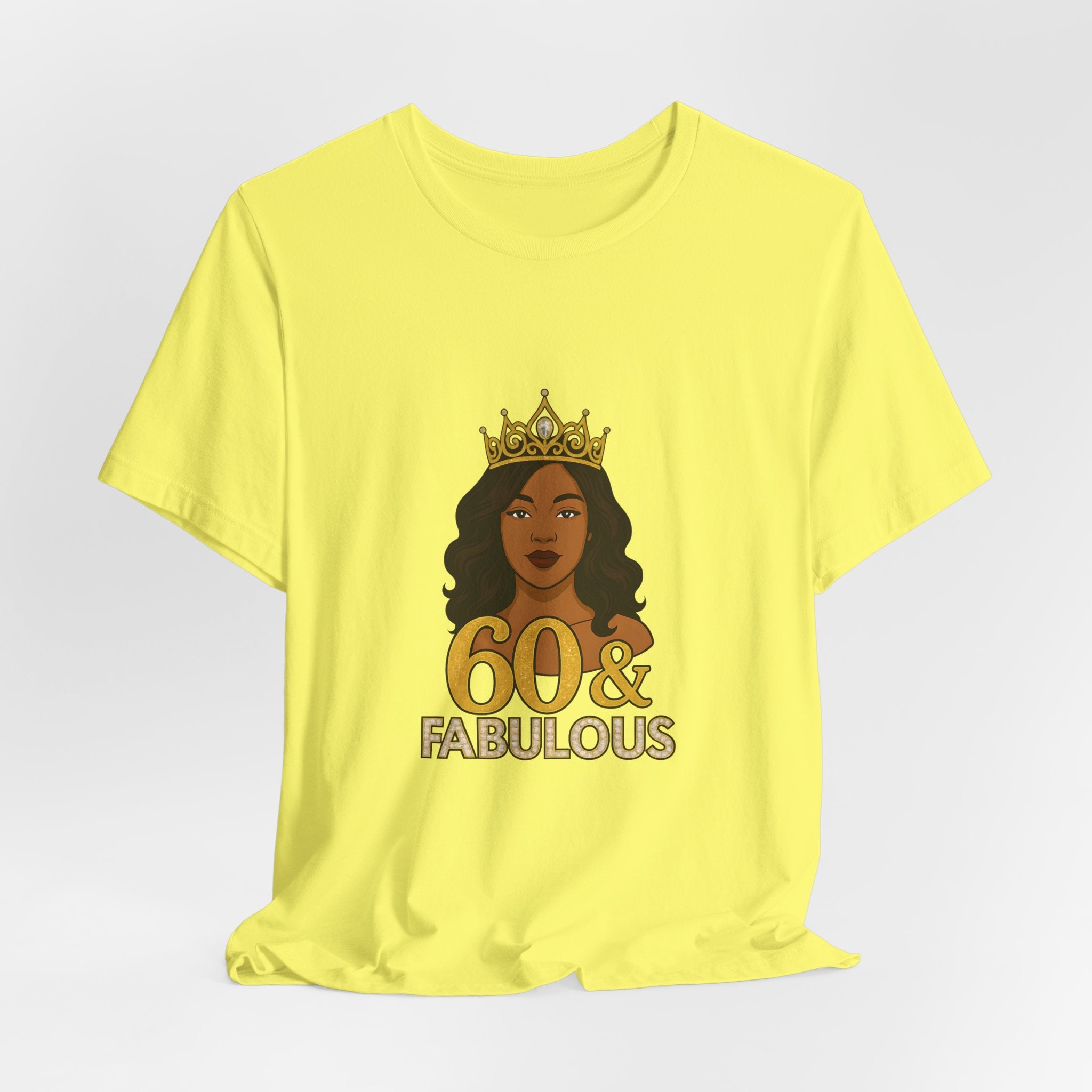 60 & Fabulous Unisex Tee, Birthday Gift Tee, Women's Celebration Shirt, Fun Milestone Birthday Apparel, Perfect for 60th Birthday Party