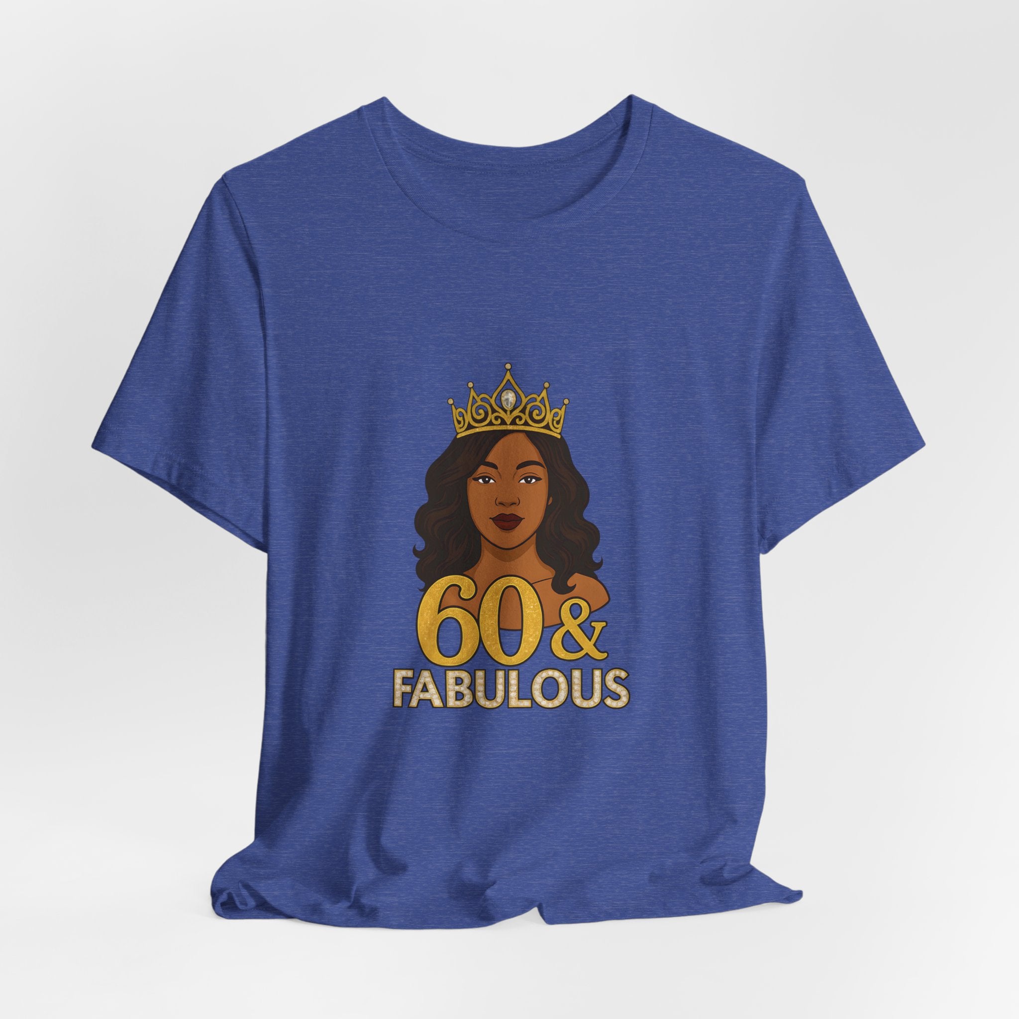 60 & Fabulous Unisex Tee, Birthday Gift Tee, Women's Celebration Shirt, Fun Milestone Birthday Apparel, Perfect for 60th Birthday Party
