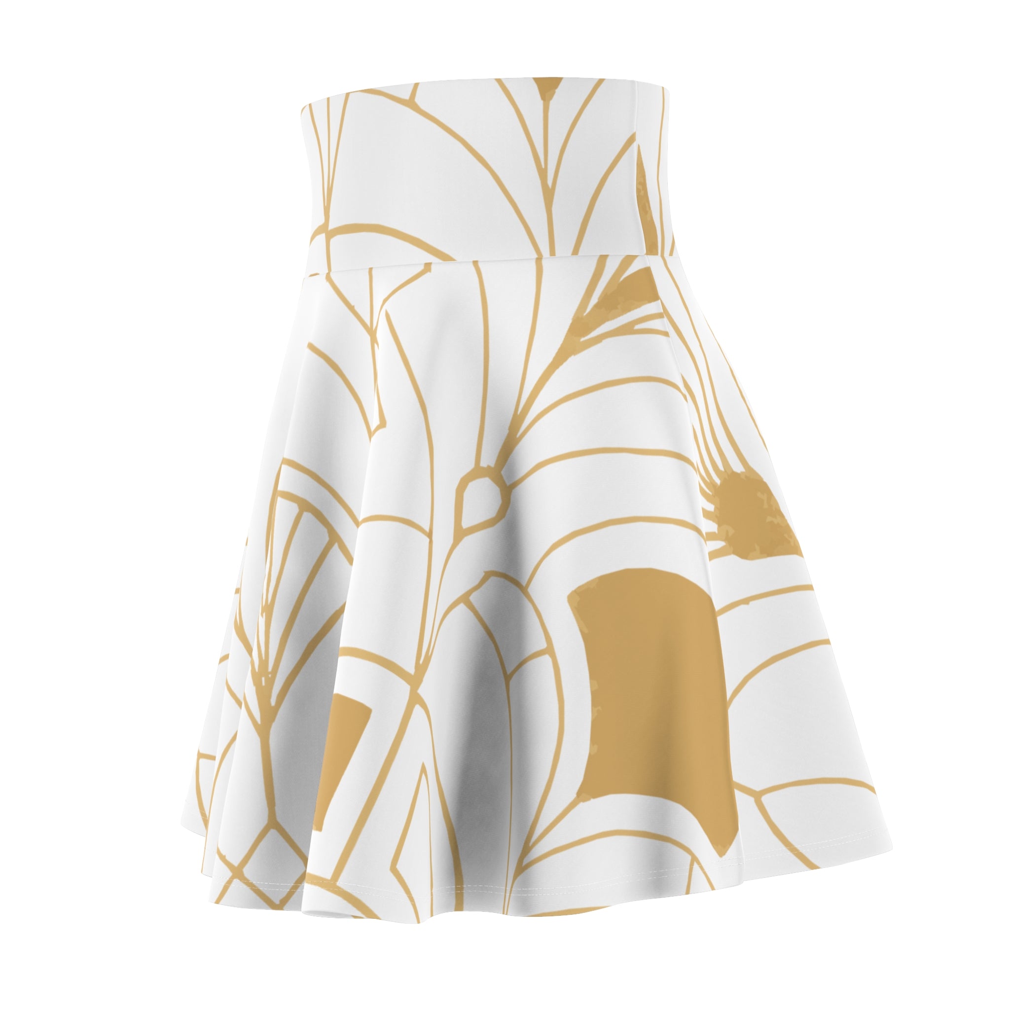 Women's Geometric Skater Skirt (AOP)