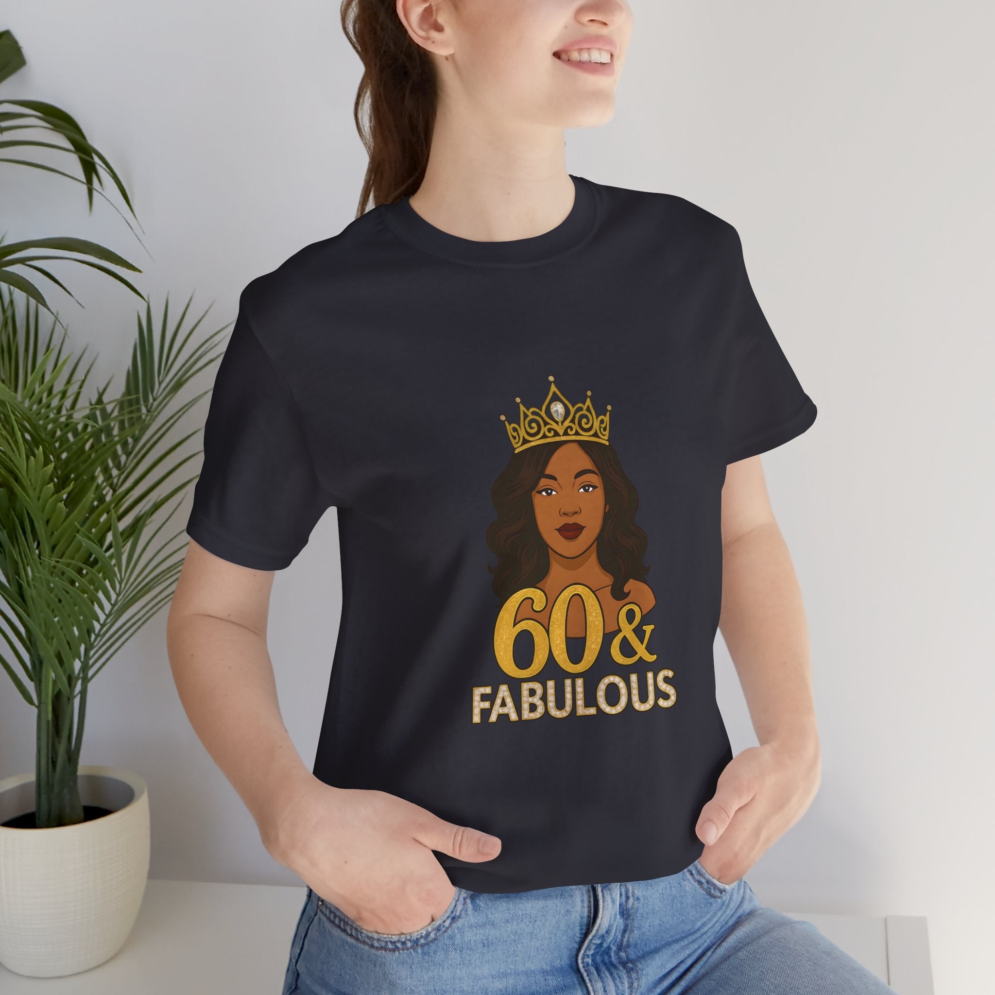 60 & Fabulous Unisex Tee, Birthday Gift Tee, Women's Celebration Shirt, Fun Milestone Birthday Apparel, Perfect for 60th Birthday Party