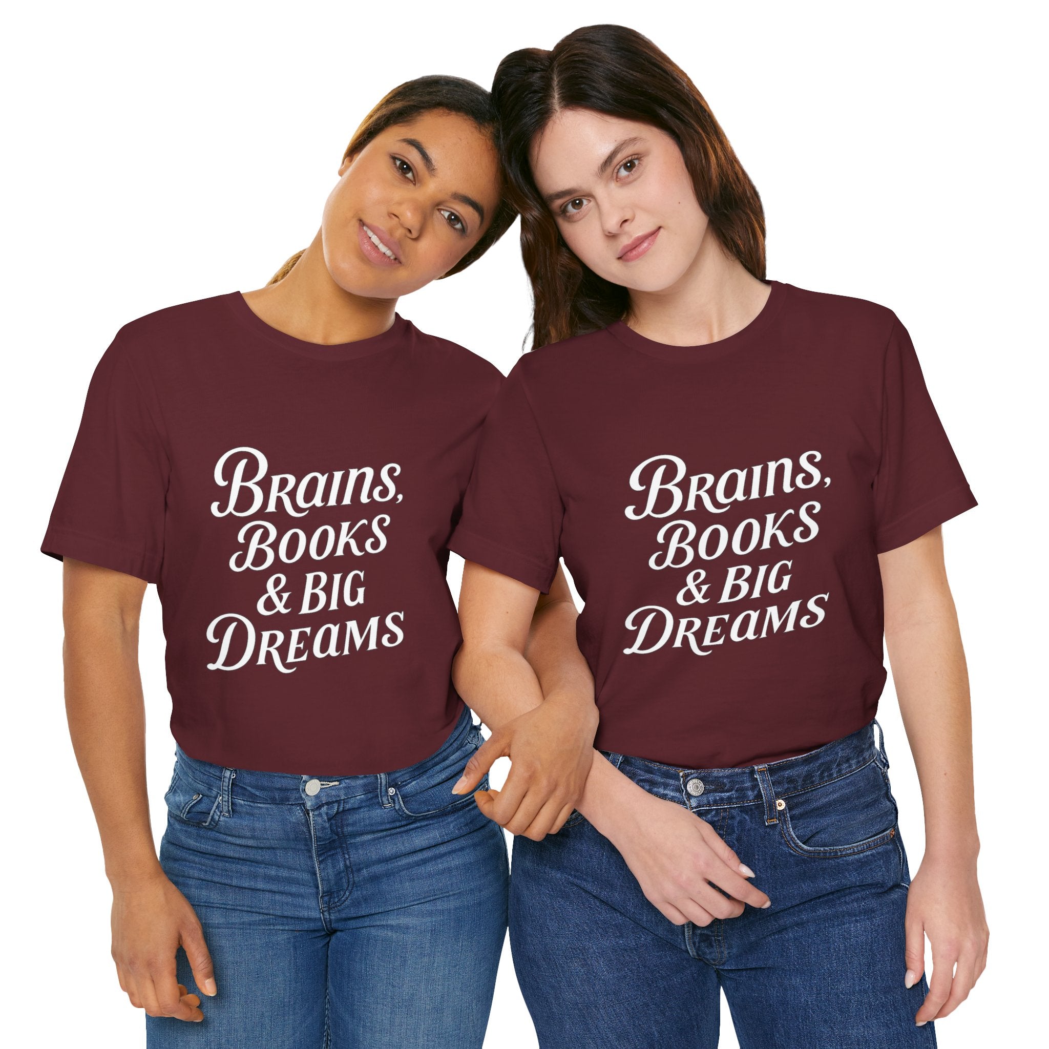 Brainiac Tee, Book Lover Shirt, Big Dreams T-Shirt, Unisex Graphic Top, Intellectual Clothing