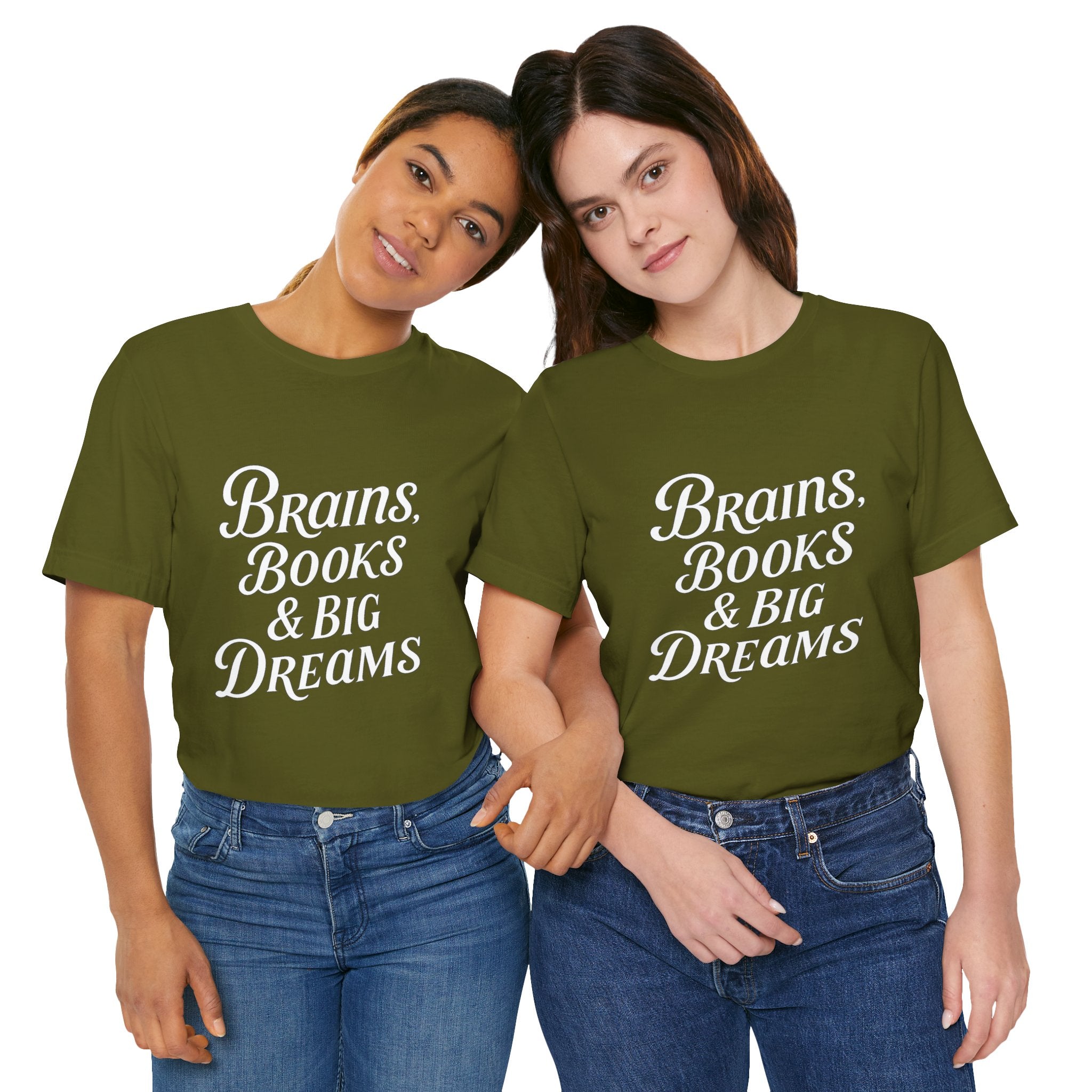 Brainiac Tee, Book Lover Shirt, Big Dreams T-Shirt, Unisex Graphic Top, Intellectual Clothing