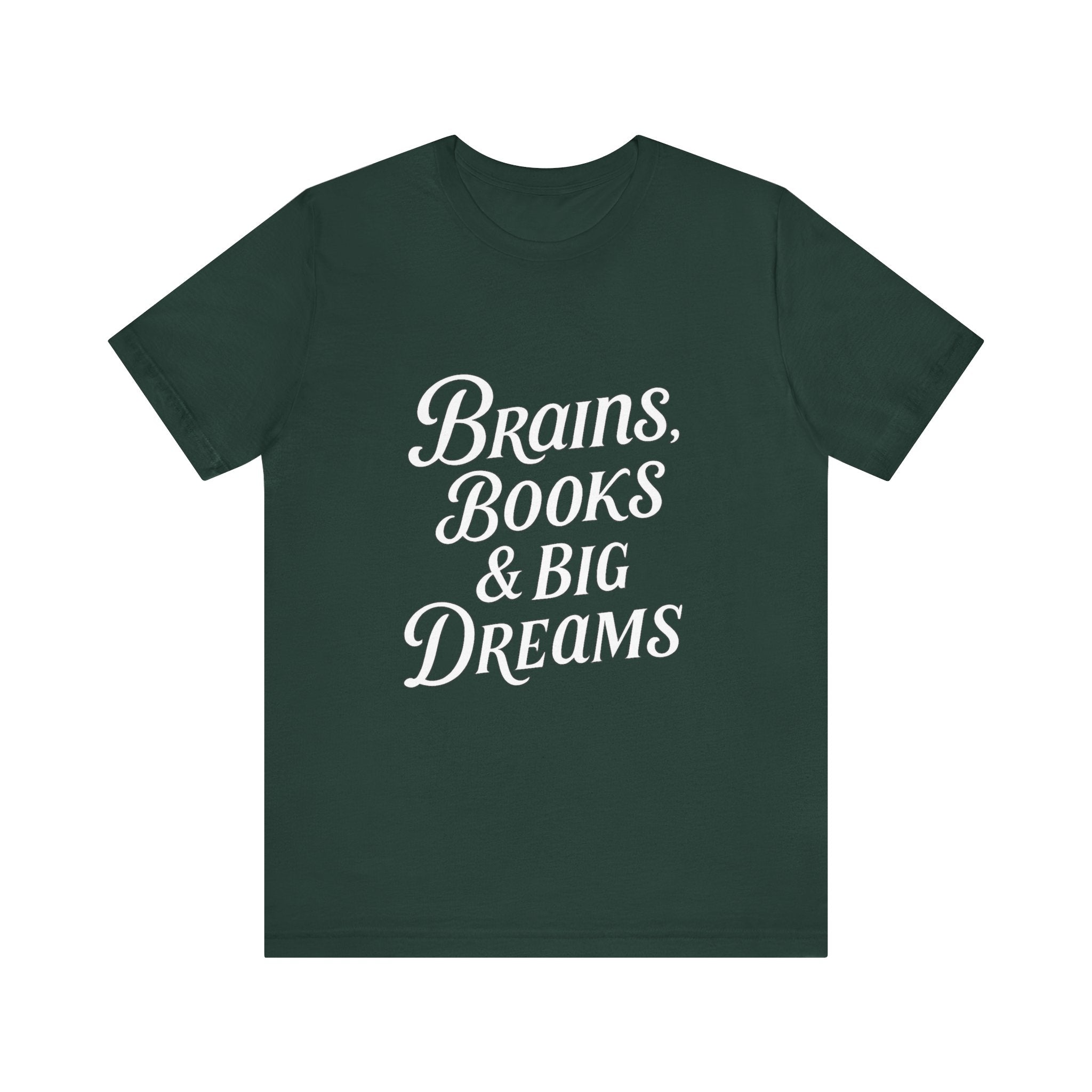 Brainiac Tee, Book Lover Shirt, Big Dreams T-Shirt, Unisex Graphic Top, Intellectual Clothing