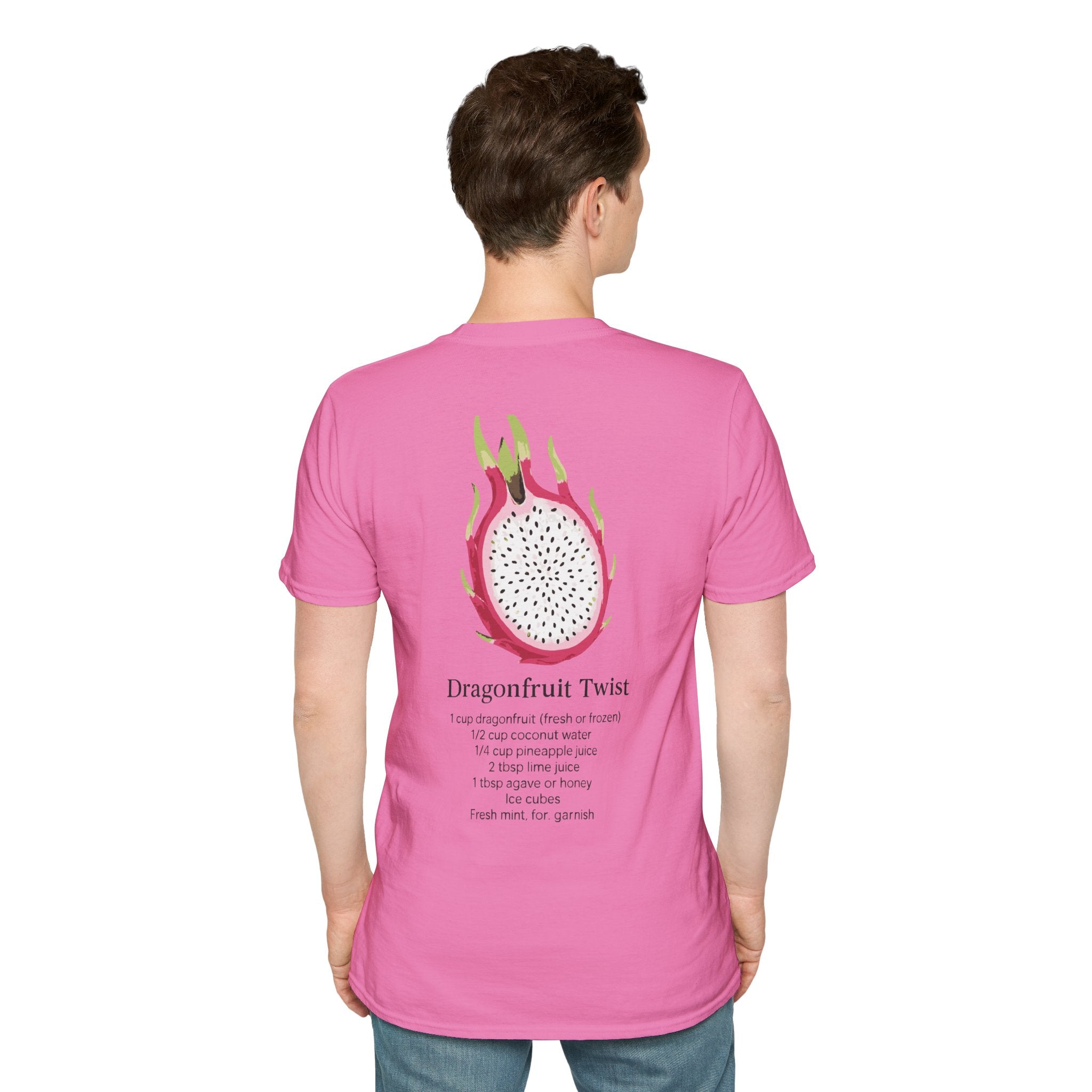 T-Shirt with Dragonfruit Design, Fun Summer Tee, Gift for Fruit Lovers, Cute Casual Wear, Vacation Outfit, Foodie Fashion