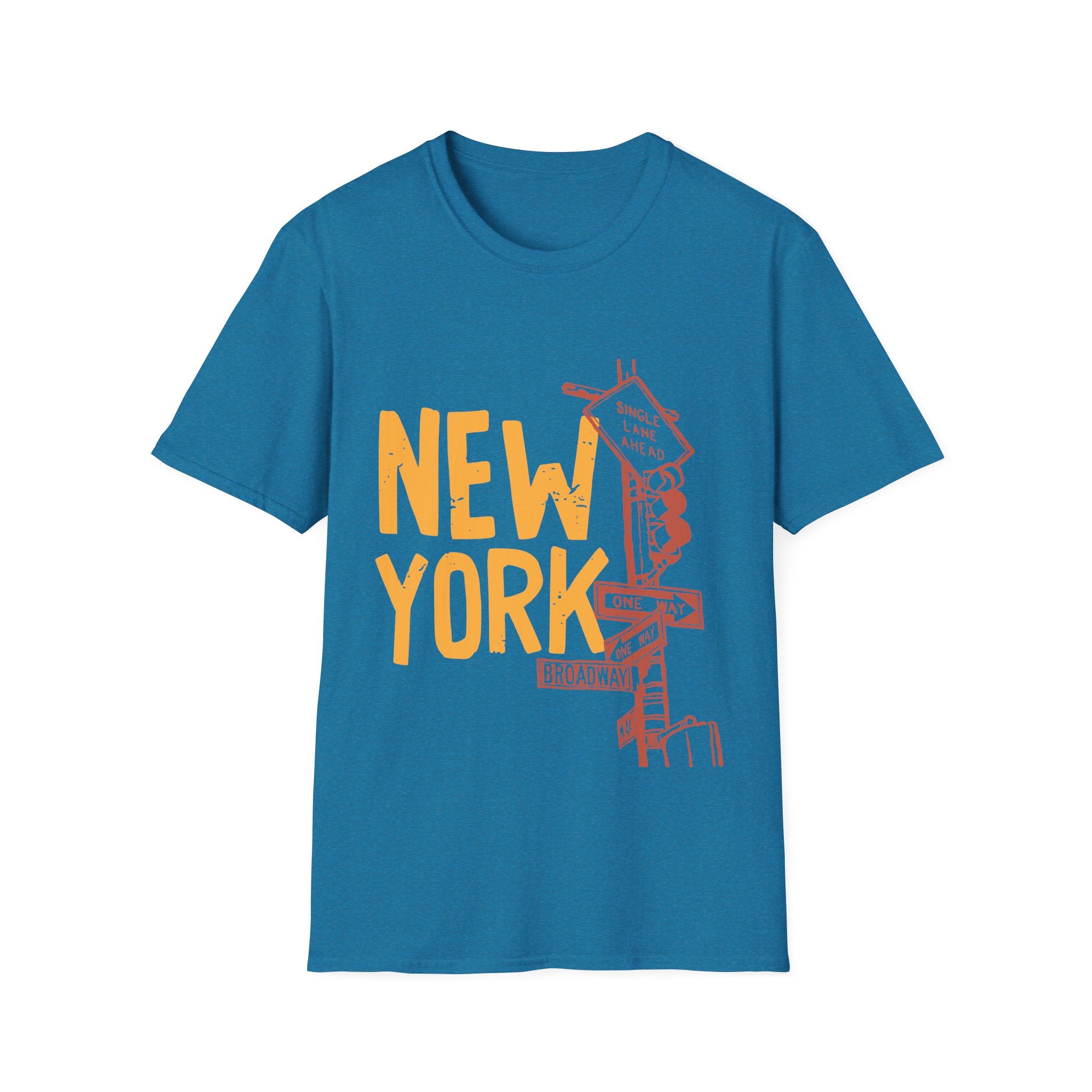 New York Skyline Unisex Softstyle T-Shirt, City Apparel, Travel Shirt, Gift for NYC Lovers, Casual Wear, Summer Fashion