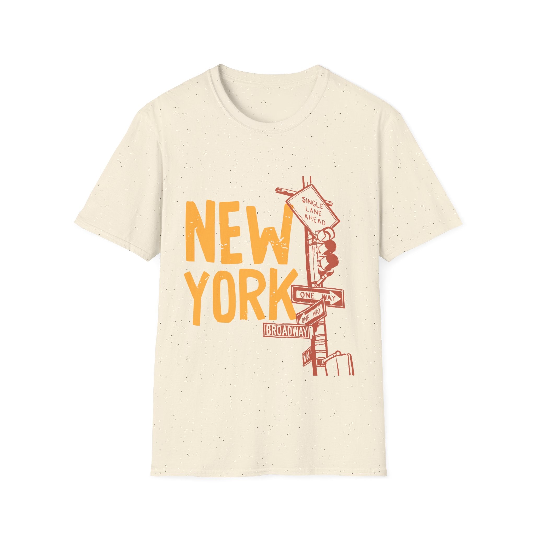 New York Skyline Unisex Softstyle T-Shirt, City Apparel, Travel Shirt, Gift for NYC Lovers, Casual Wear, Summer Fashion
