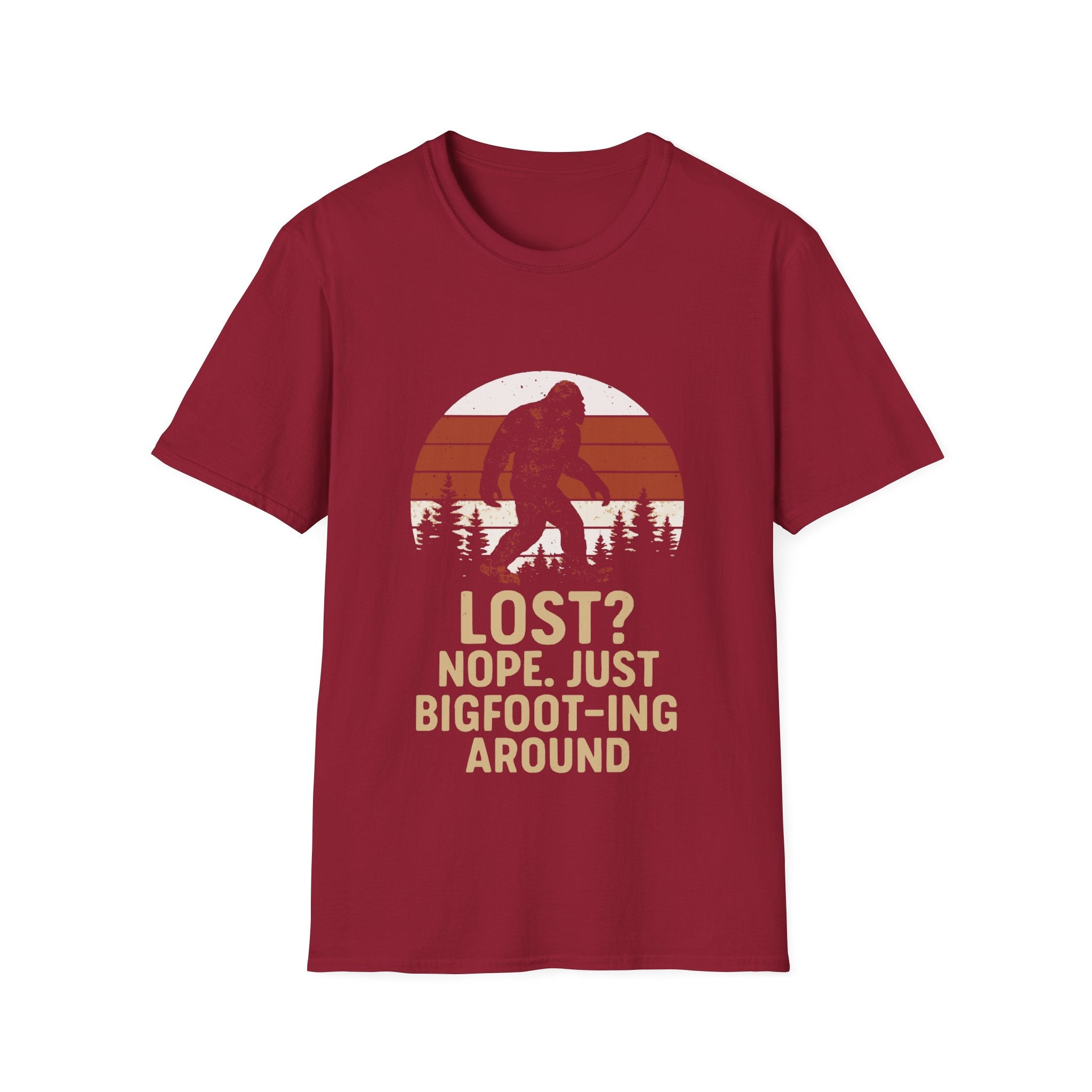 Bigfoot Adventure T-Shirt - Fun Unisex Tee for Nature Lovers, Casual Wear, Gift for Outdoorsy Friends, Hiking Gear, Unique Apparel
