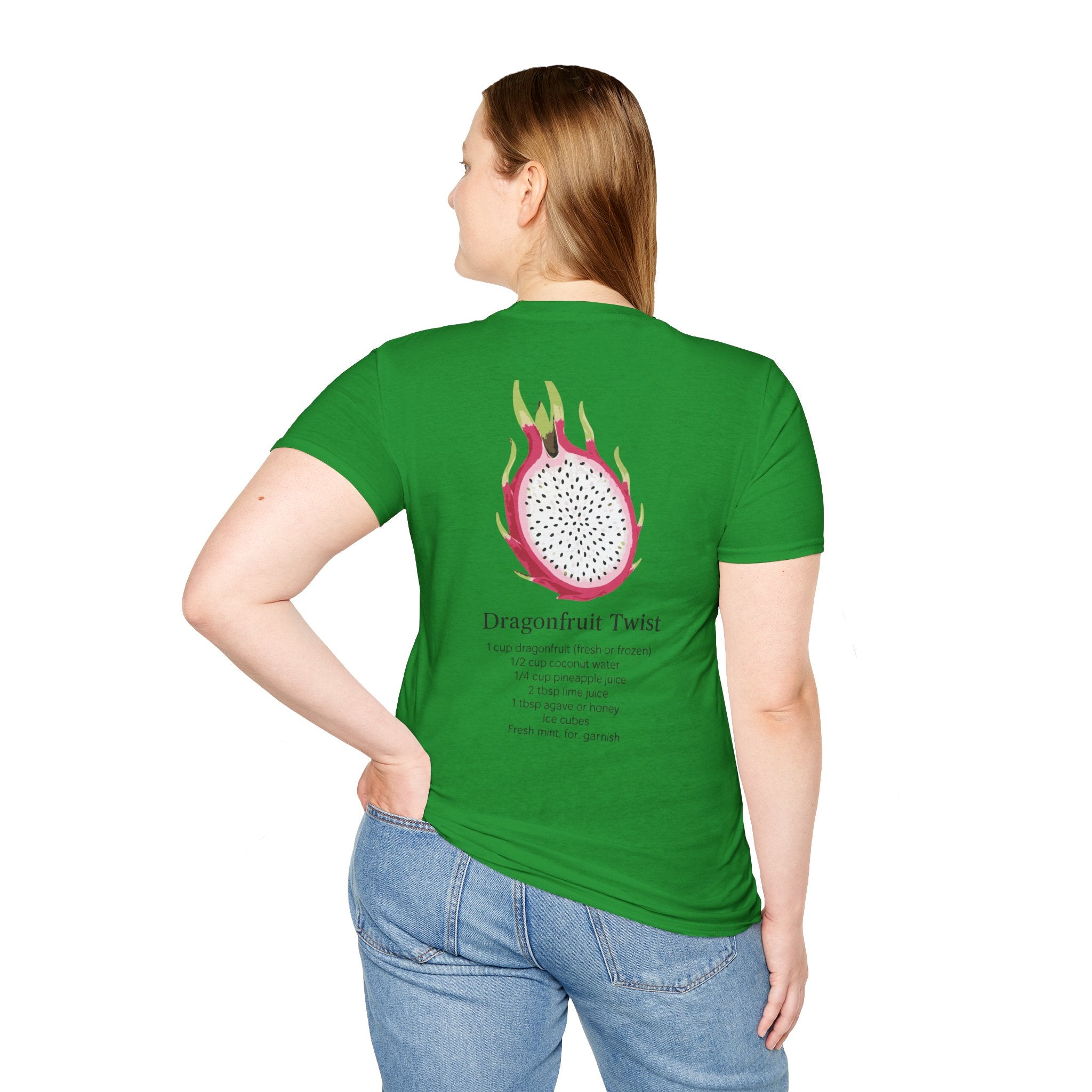T-Shirt with Dragonfruit Design, Fun Summer Tee, Gift for Fruit Lovers, Cute Casual Wear, Vacation Outfit, Foodie Fashion