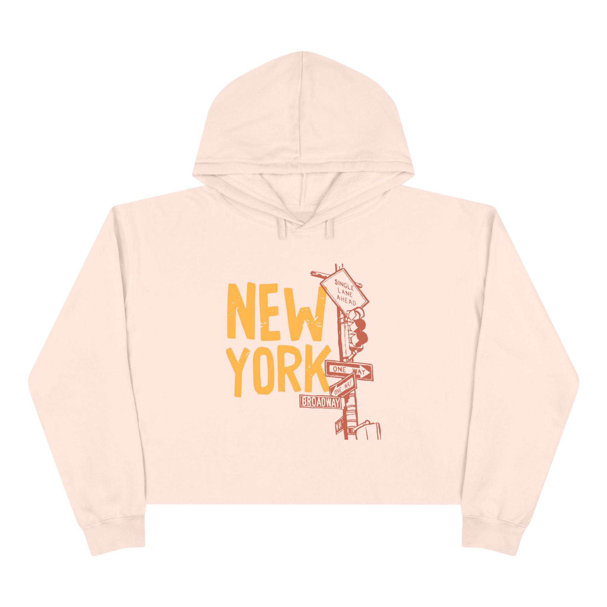 New York City Crop Hoodie, Urban Streetwear, Gift for Travelers, Summer Layer, Vacation Outfit, Cool Trendy Apparel