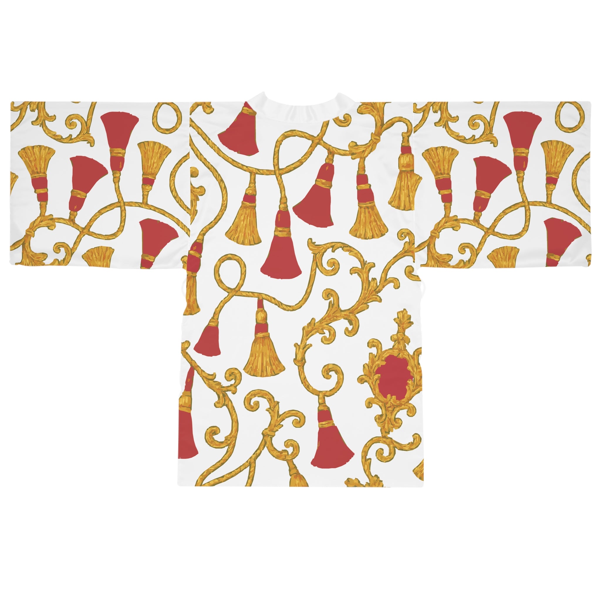 Elegant Long Sleeve Kimono Robe - Luxurious Loungewear, Cozy Gift, Fashion Statement, Stylish Homewear, Unique Design