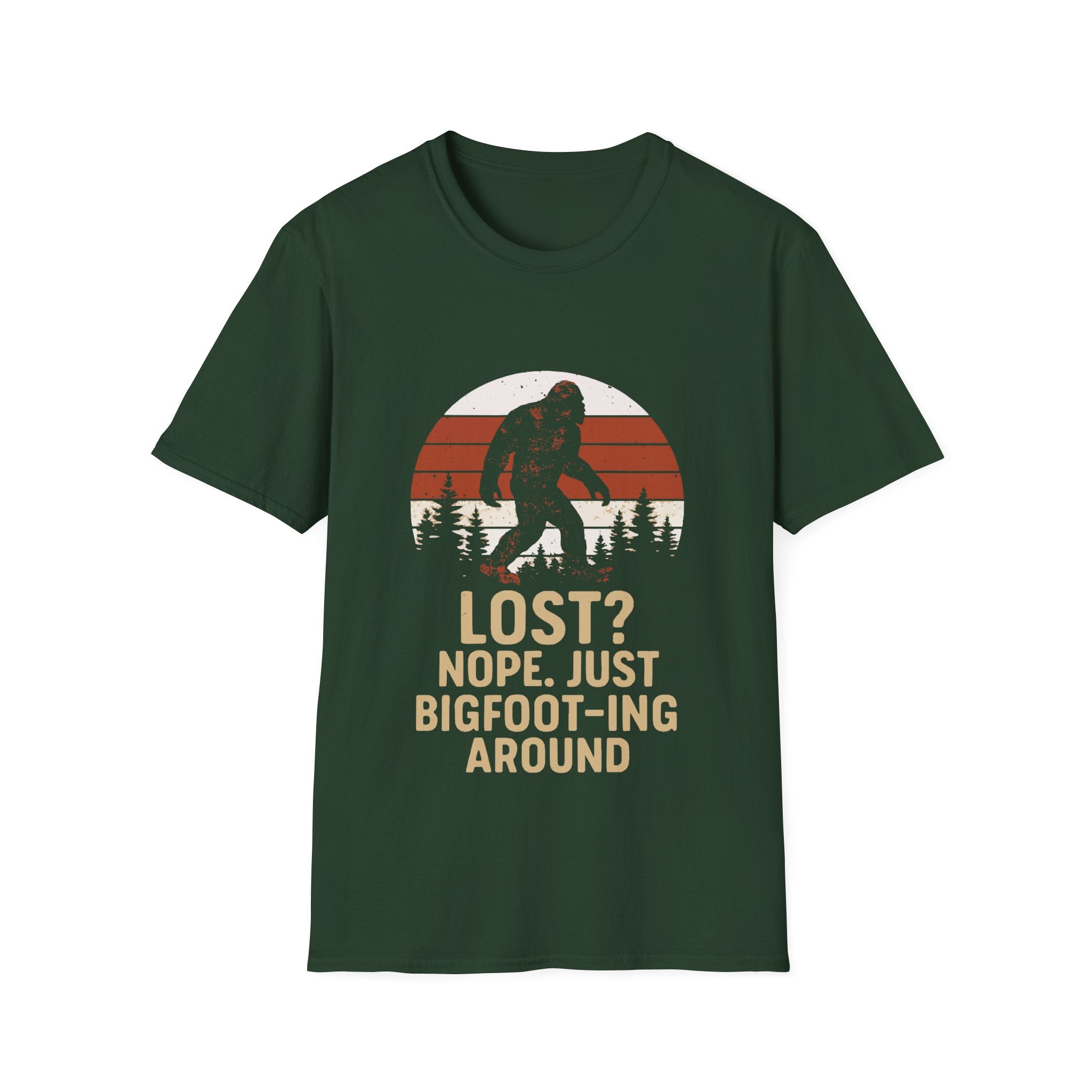 Bigfoot Adventure T-Shirt - Fun Unisex Tee for Nature Lovers, Casual Wear, Gift for Outdoorsy Friends, Hiking Gear, Unique Apparel