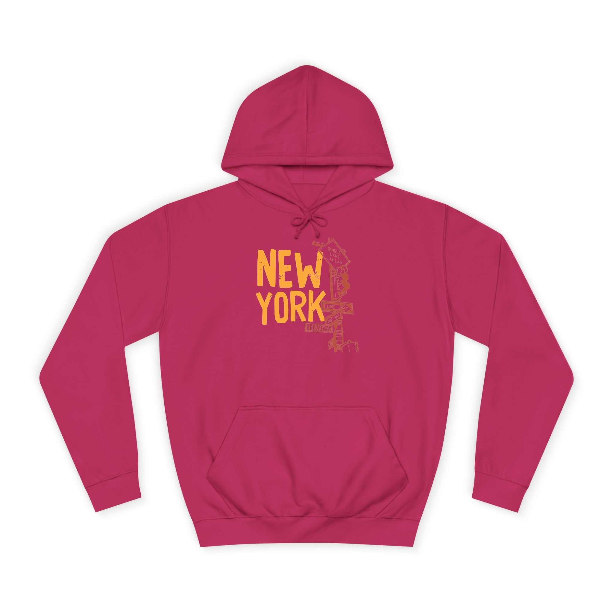 New York College Hoodie, Unisex Casual Sweatshirt, Urban Apparel, Gift for Students, Perfect for College Life, Travel Outfit