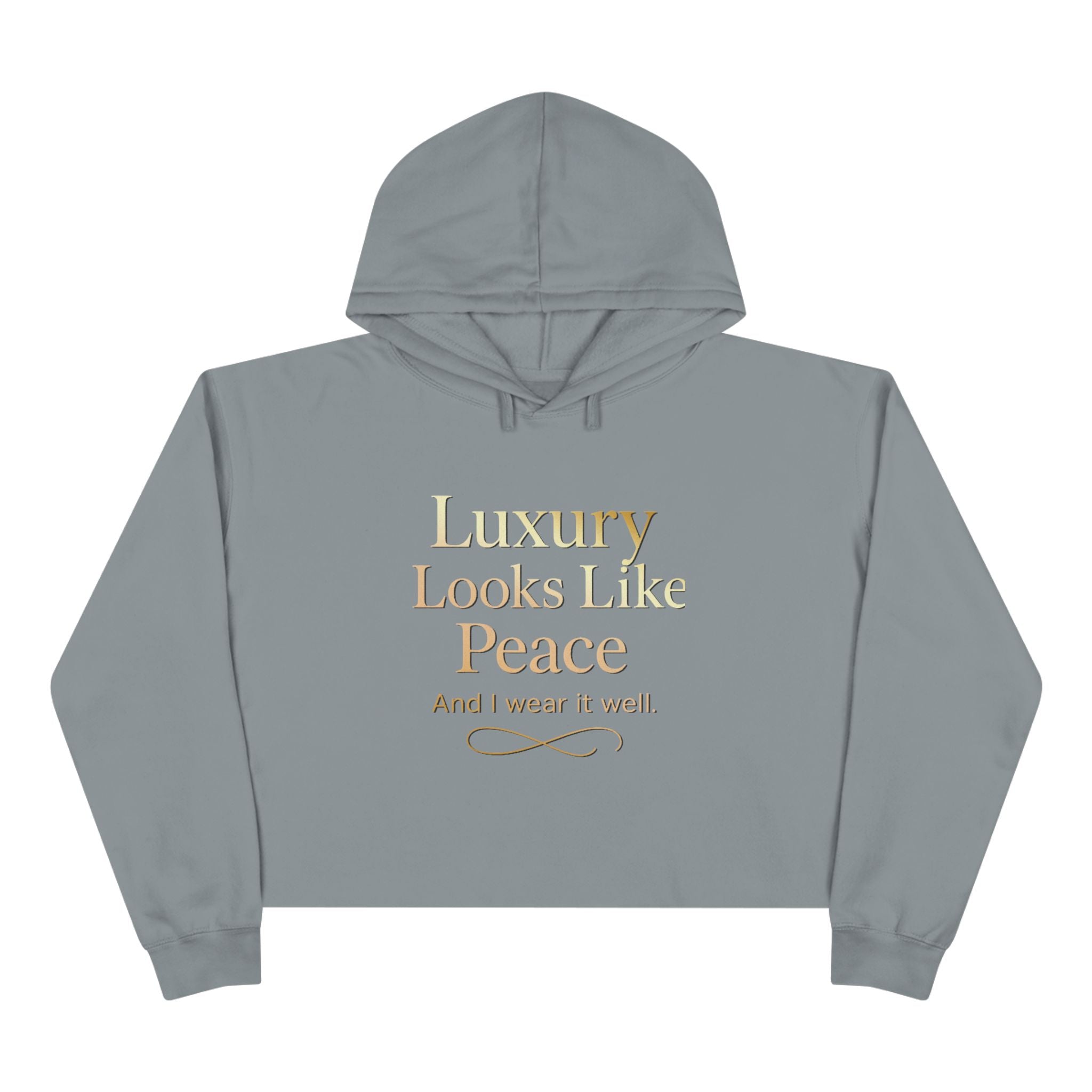 Luxury Peace Crop Hoodie