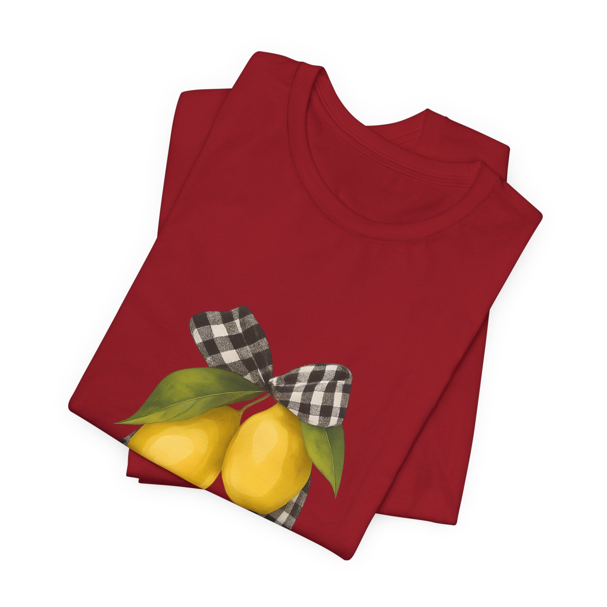 Lemon Print Unisex Tee - Perfect for Summer Parties, Gifts, Everyday wear, Festivals, and Home Decor