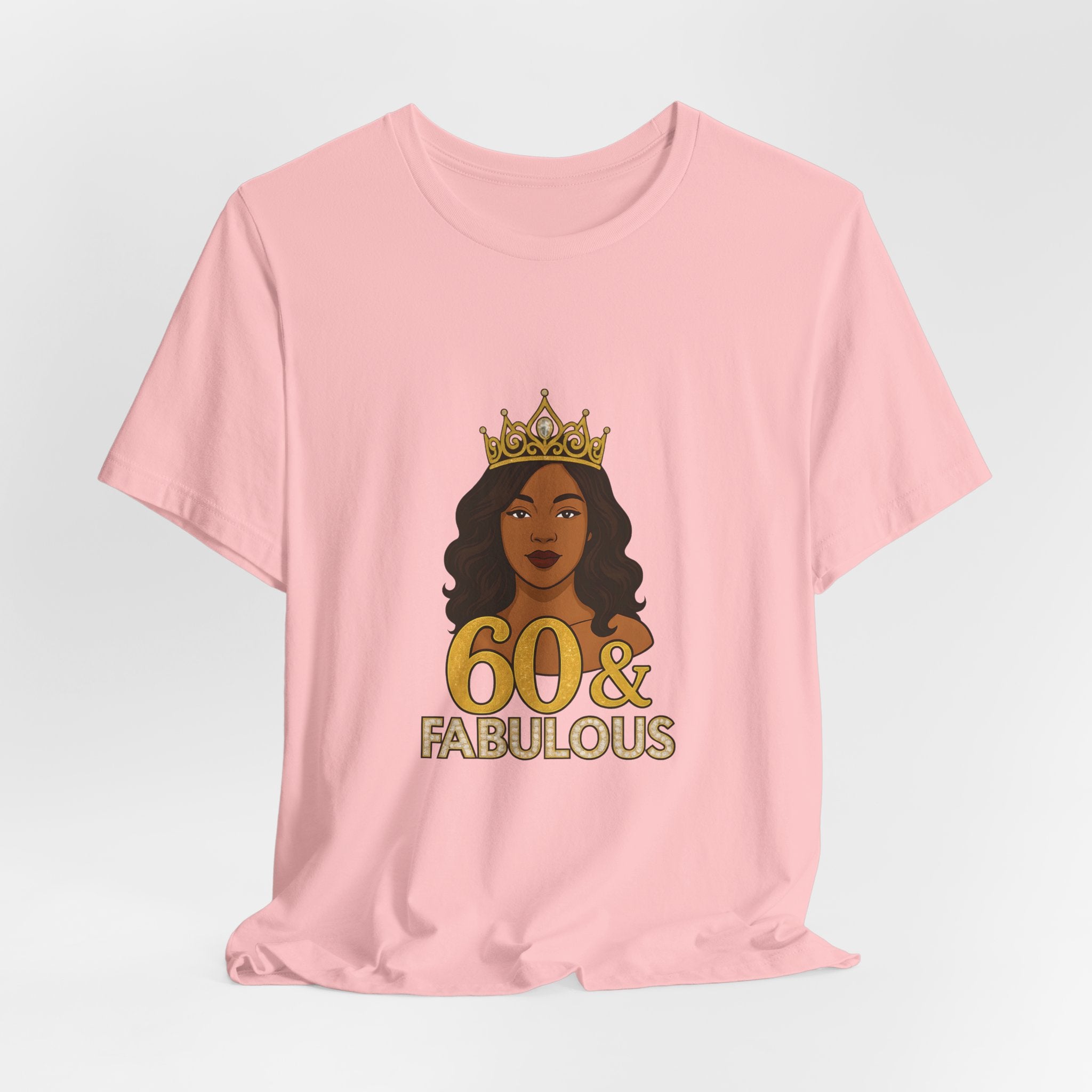 60 & Fabulous Unisex Tee, Birthday Gift Tee, Women's Celebration Shirt, Fun Milestone Birthday Apparel, Perfect for 60th Birthday Party
