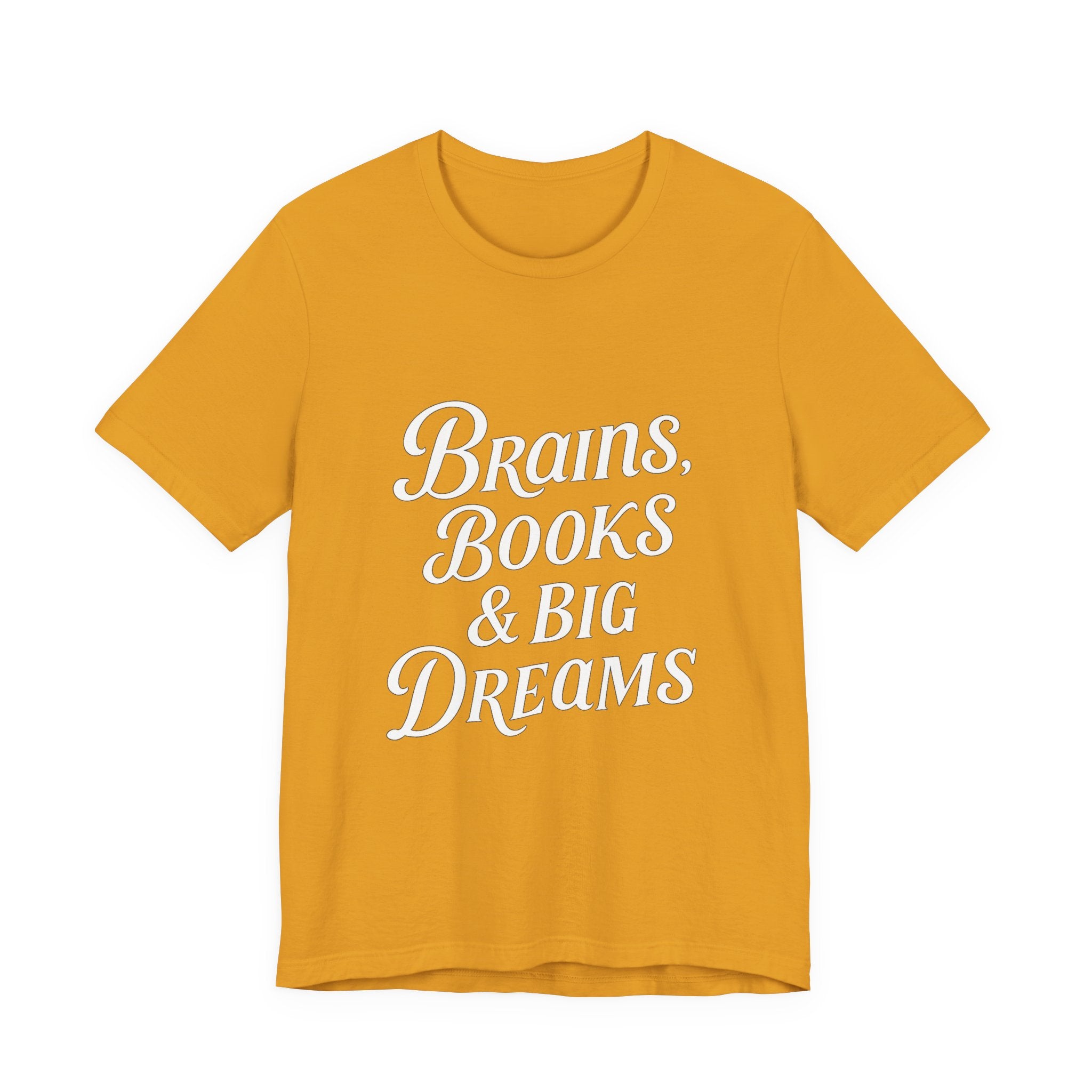 Brainiac Tee, Book Lover Shirt, Big Dreams T-Shirt, Unisex Graphic Top, Intellectual Clothing