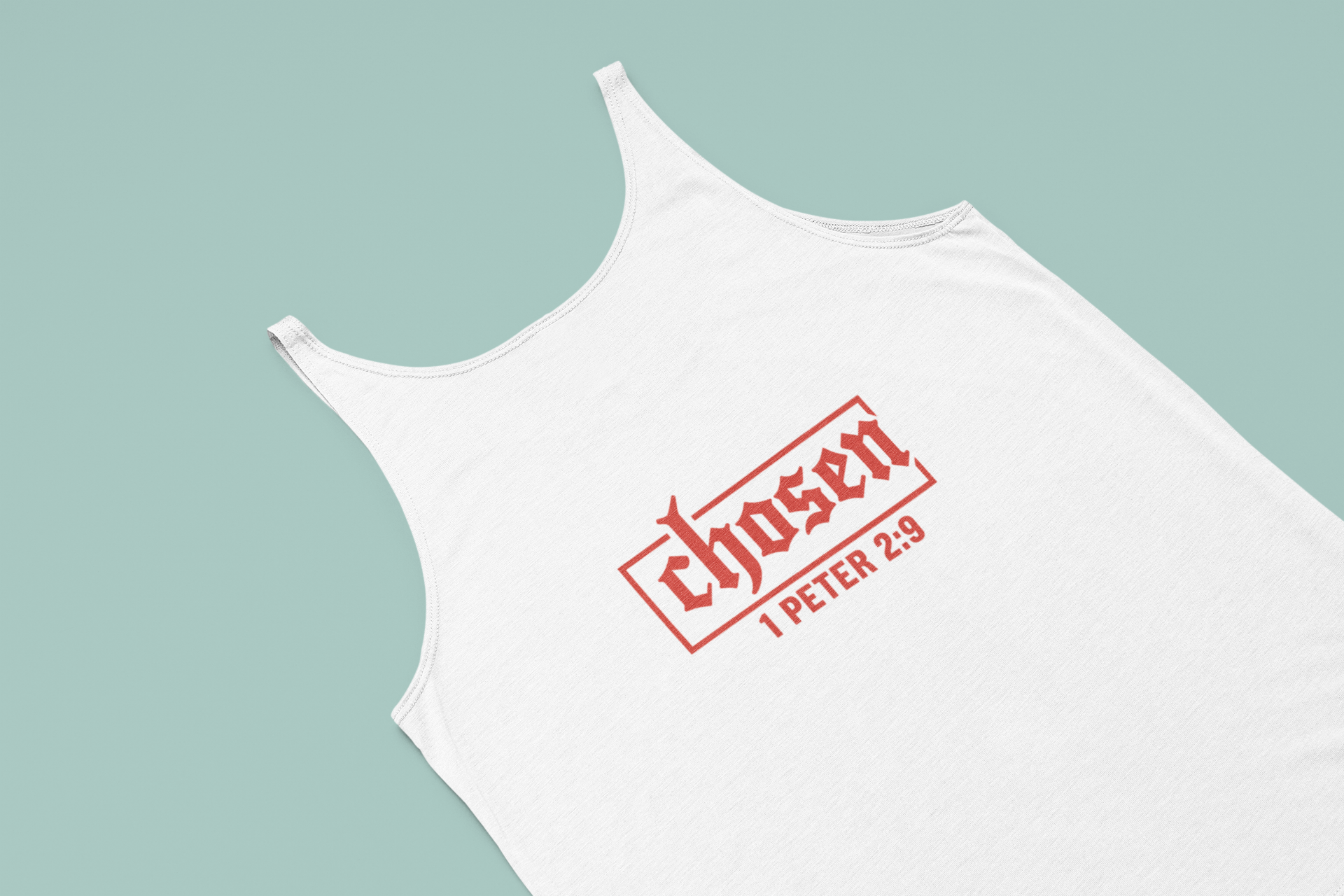 Chosen Women's Racerback Tank - Perfect for Faith, Workout, Summer Style, Spiritual Gifts, Bible Verse Apparel