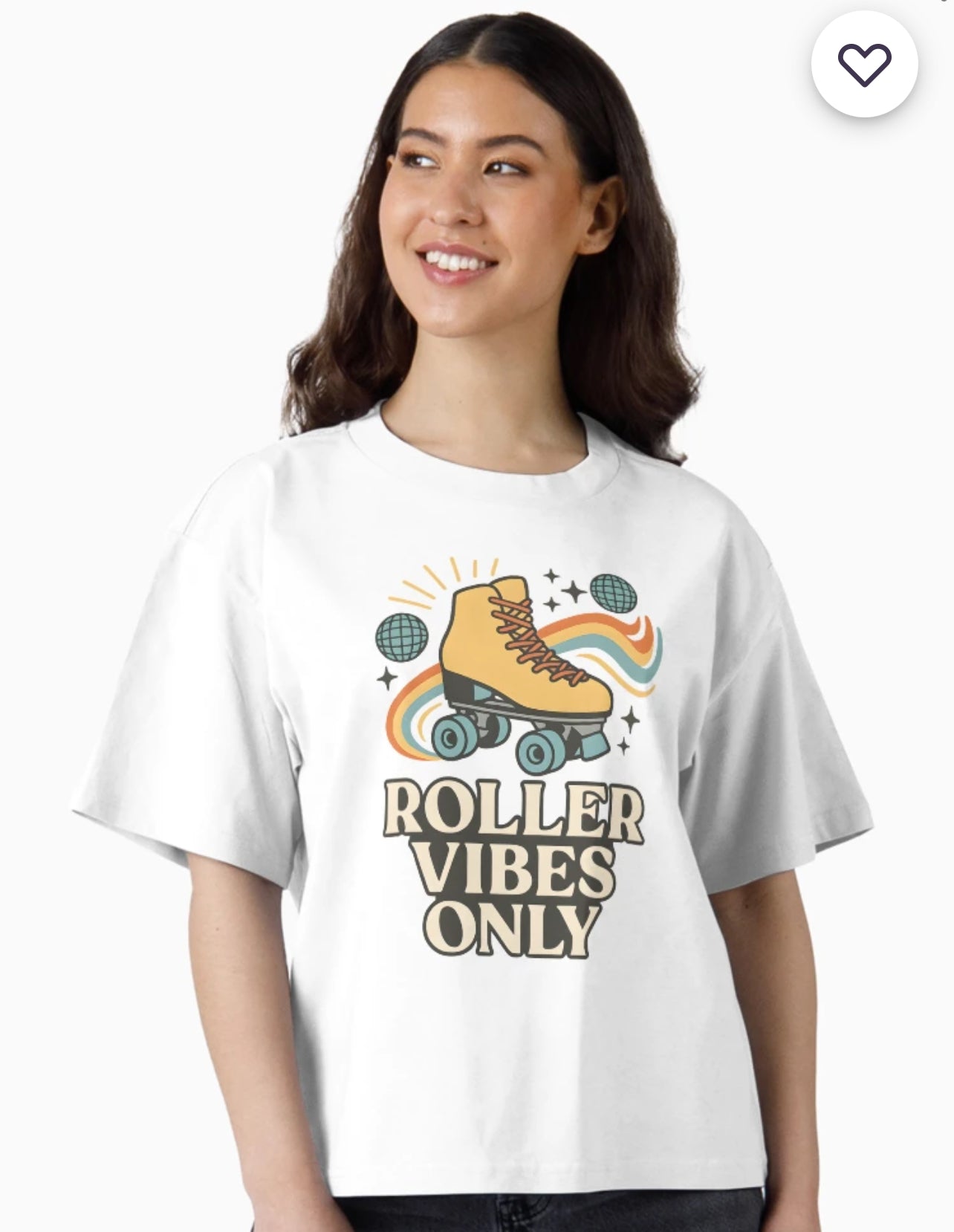 Retro Roller Skating Tee - Roller Vibes Only, Fun Graphic T-Shirt, Unisex Casual Wear, Great Gift for Skating Lovers, Summer Fun