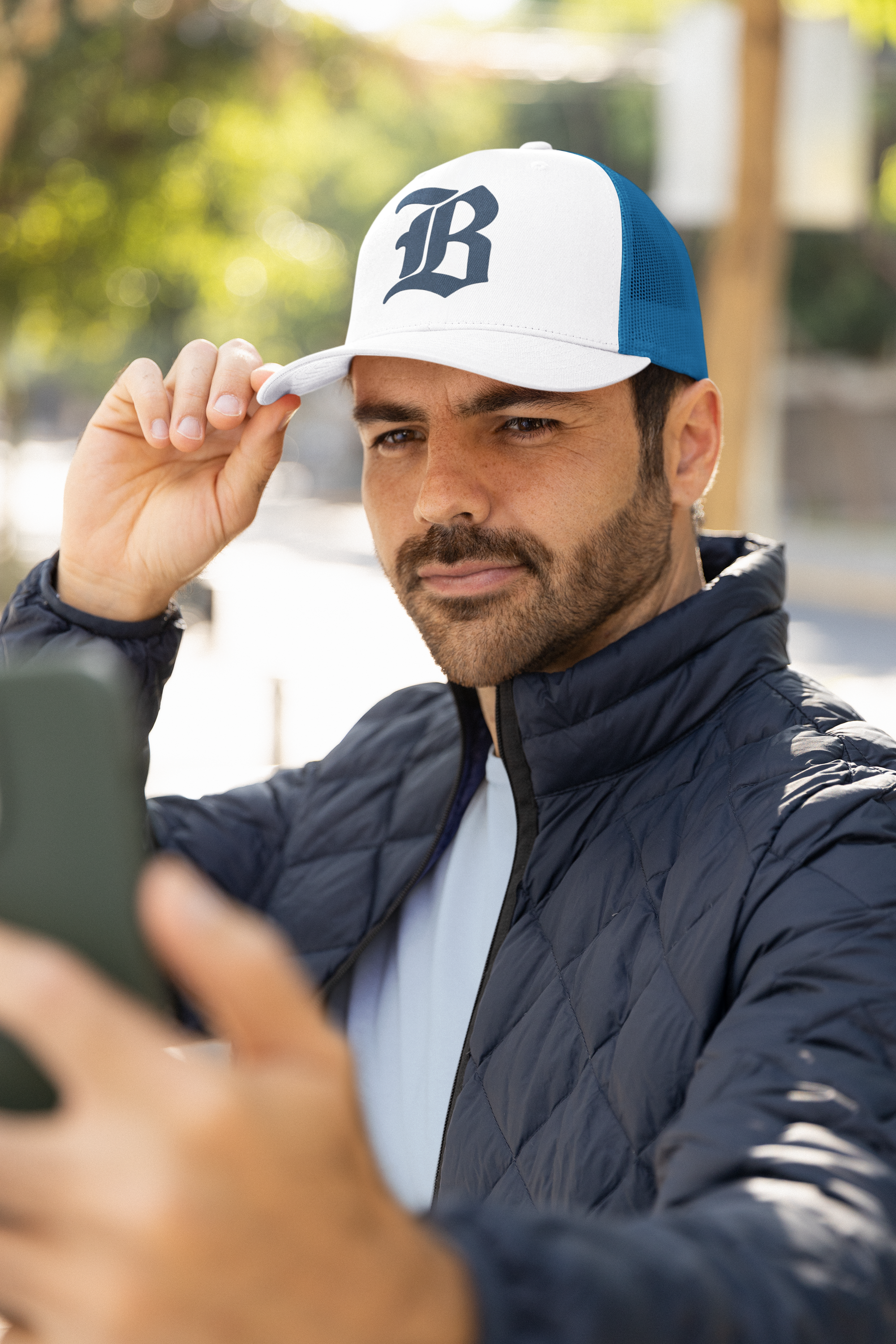 Trucker Caps - Bold Alphabetic Design, Hat, Headwear, Baseball Cap, Fashion Accessory, Streetwear