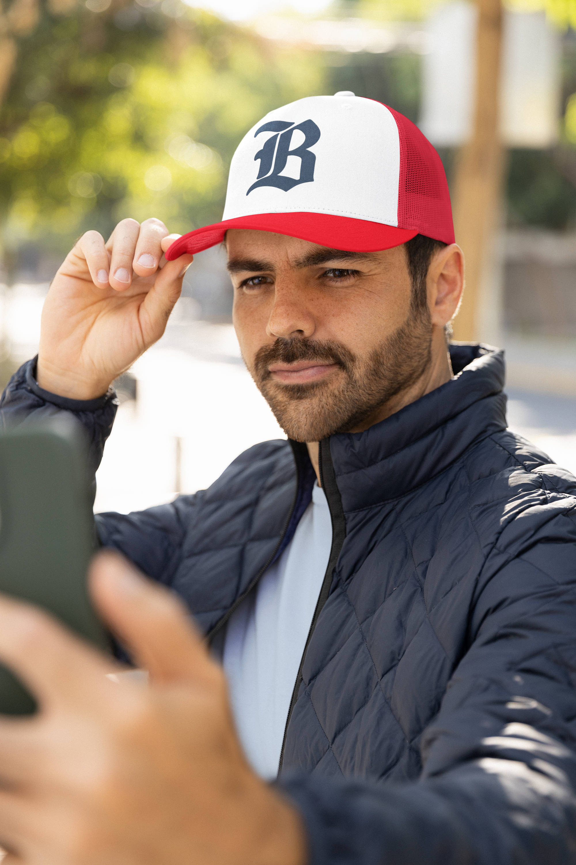 Trucker Caps - Bold Alphabetic Design, Hat, Headwear, Baseball Cap, Fashion Accessory, Streetwear