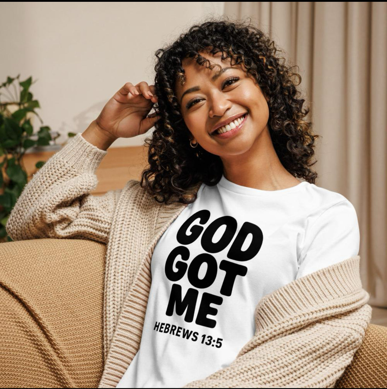GOD GOT ME Religious T-Shirt, Christian Design. Clothing, Inspirational Tee, Faith Shirt, Unisex Jersey Short Sleeve Tee with