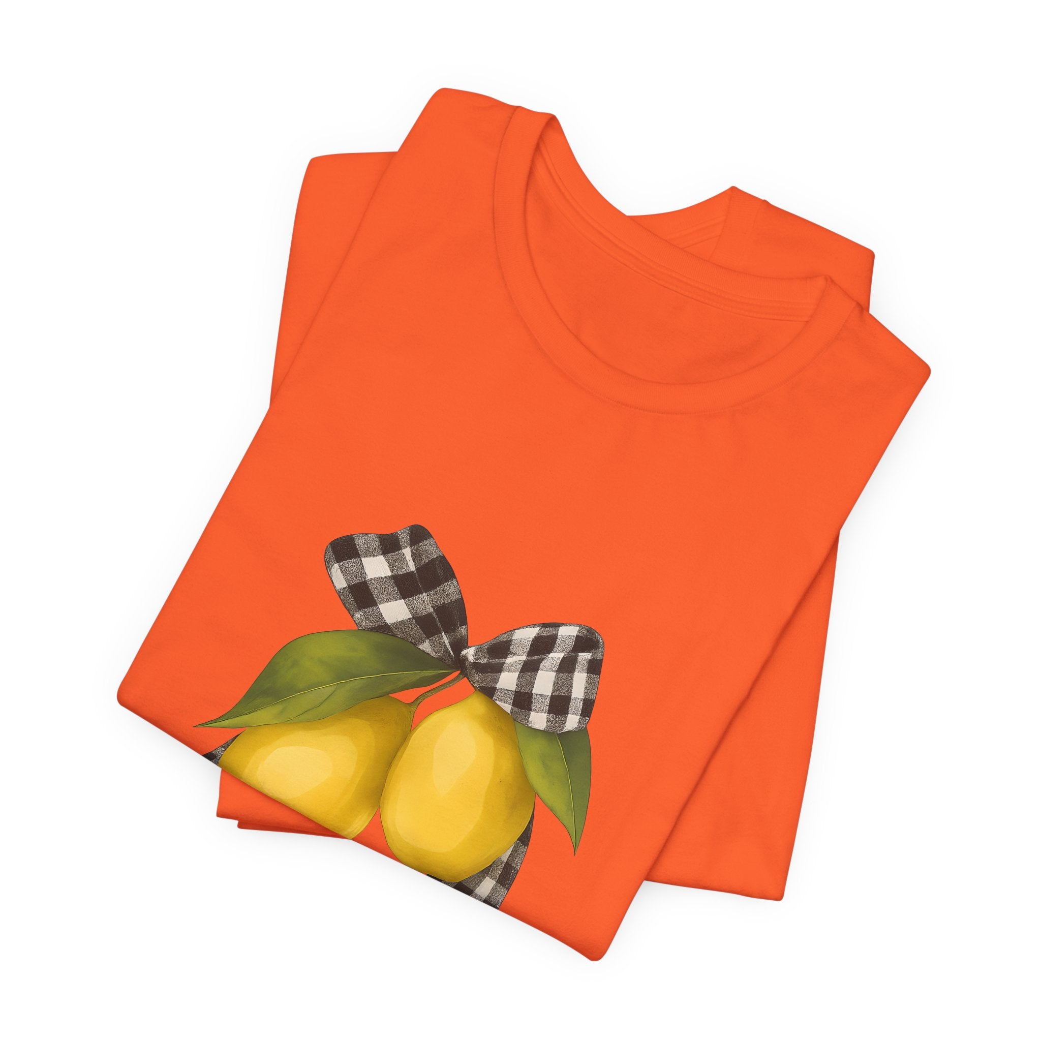 Lemon Print Unisex Tee - Perfect for Summer Parties, Gifts, Everyday wear, Festivals, and Home Decor