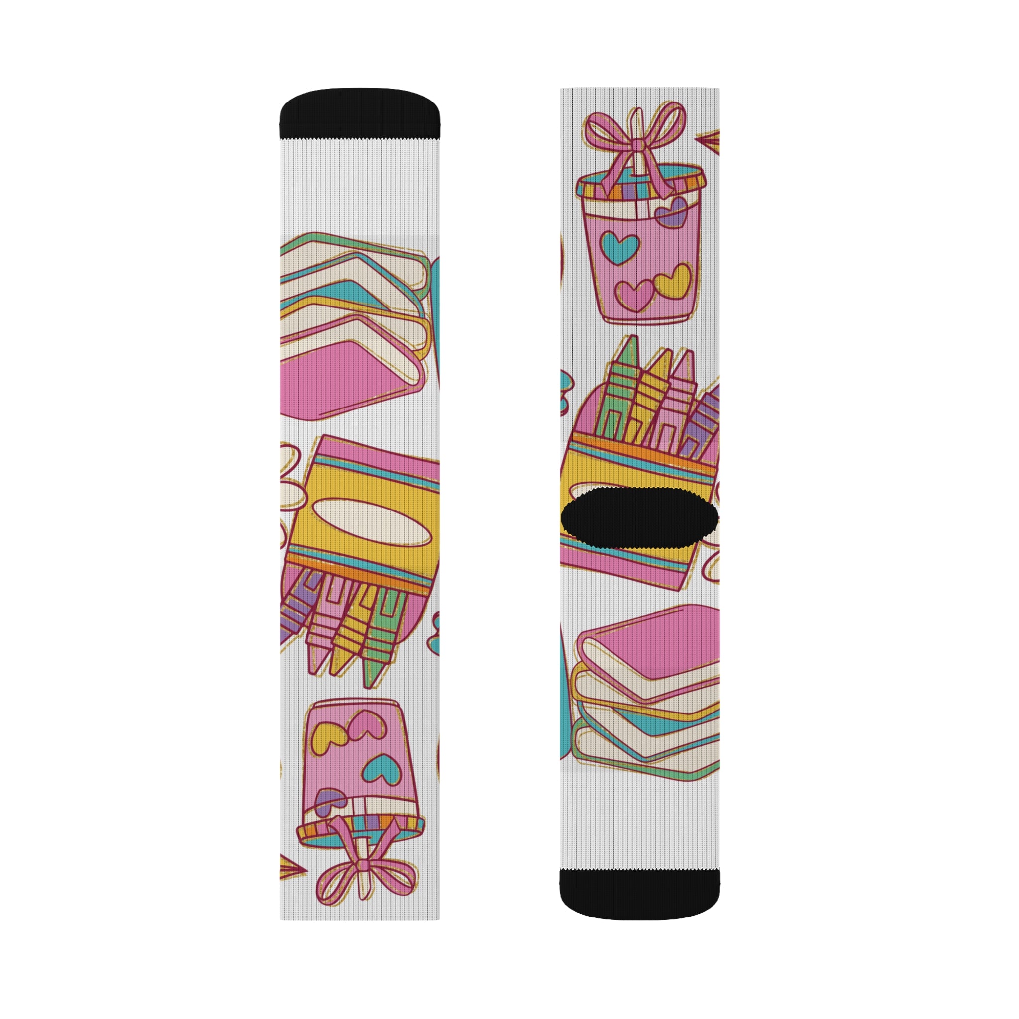 Colorful Sublimation Socks - Fun Socks for Creative Souls, Art Enthusiasts, Gift for Birthdays, Holidays, Casual Wear, Home and Parties