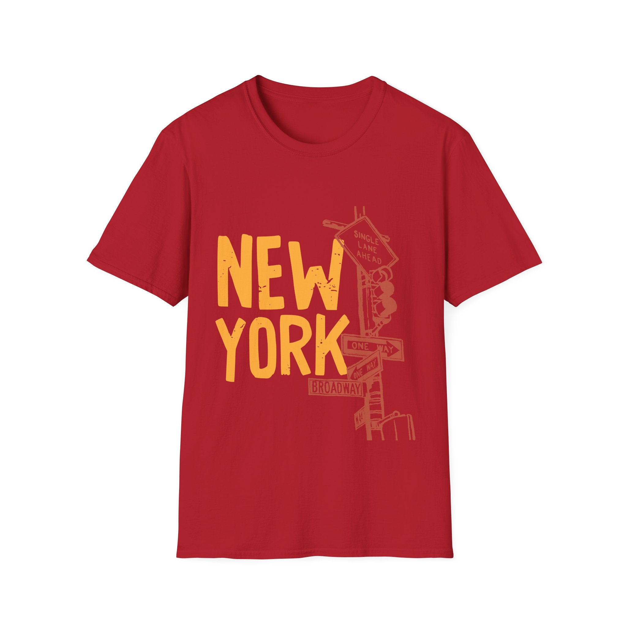 New York Skyline Unisex Softstyle T-Shirt, City Apparel, Travel Shirt, Gift for NYC Lovers, Casual Wear, Summer Fashion