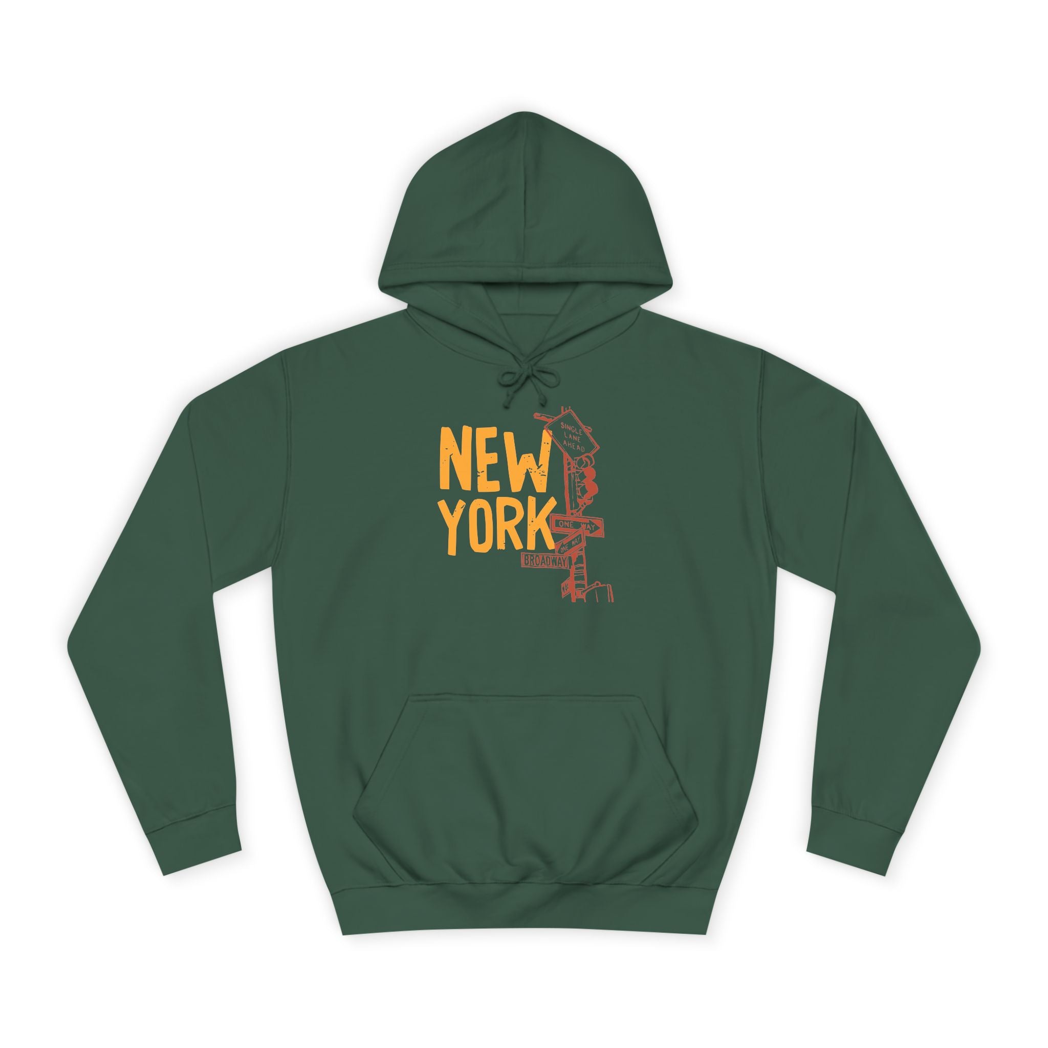 New York College Hoodie, Unisex Casual Sweatshirt, Urban Apparel, Gift for Students, Perfect for College Life, Travel Outfit