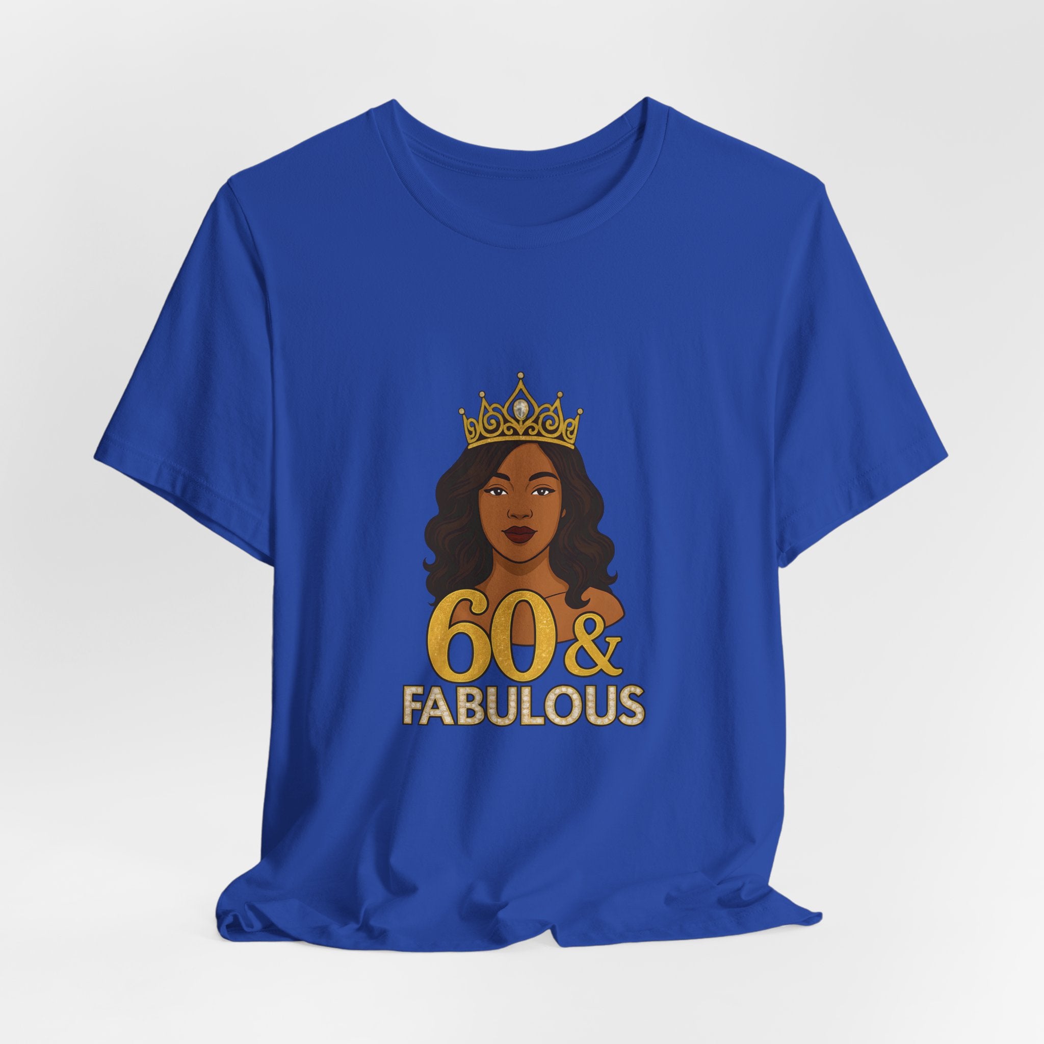 60 & Fabulous Unisex Tee, Birthday Gift Tee, Women's Celebration Shirt, Fun Milestone Birthday Apparel, Perfect for 60th Birthday Party