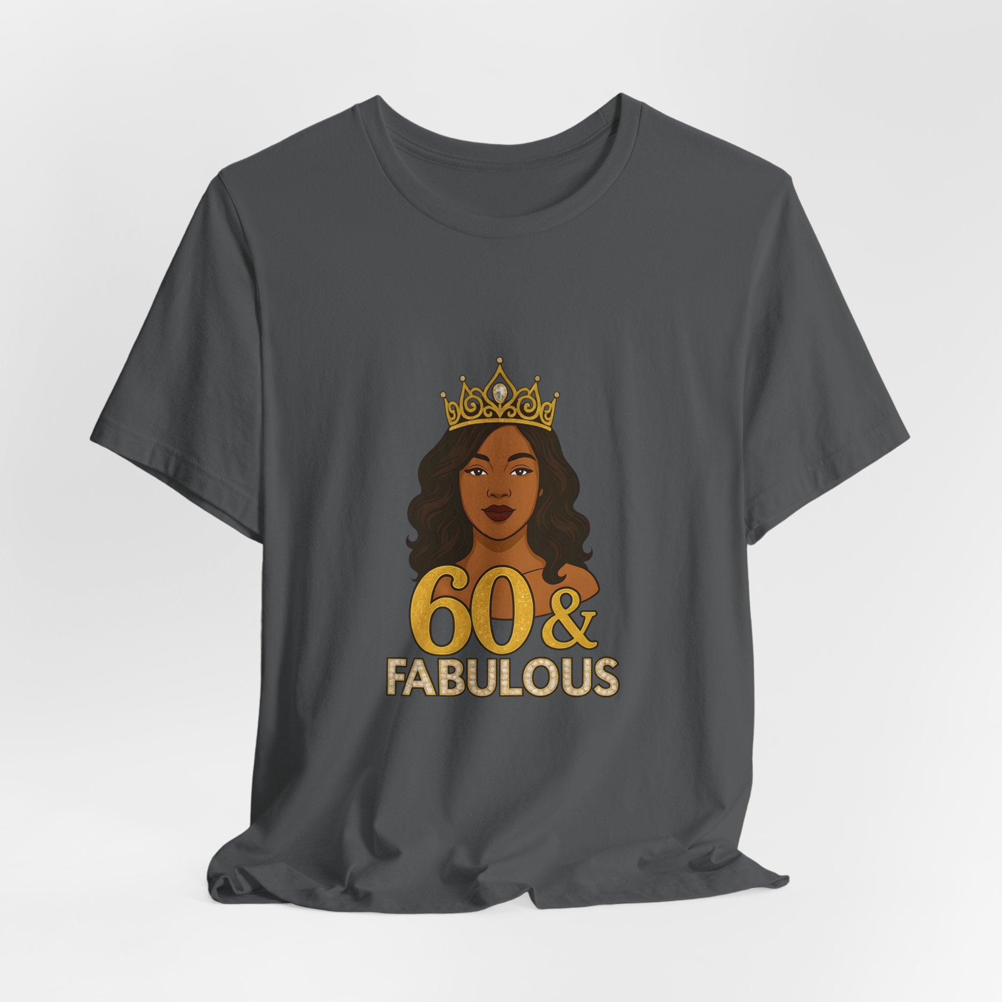 60 & Fabulous Unisex Tee, Birthday Gift Tee, Women's Celebration Shirt, Fun Milestone Birthday Apparel, Perfect for 60th Birthday Party