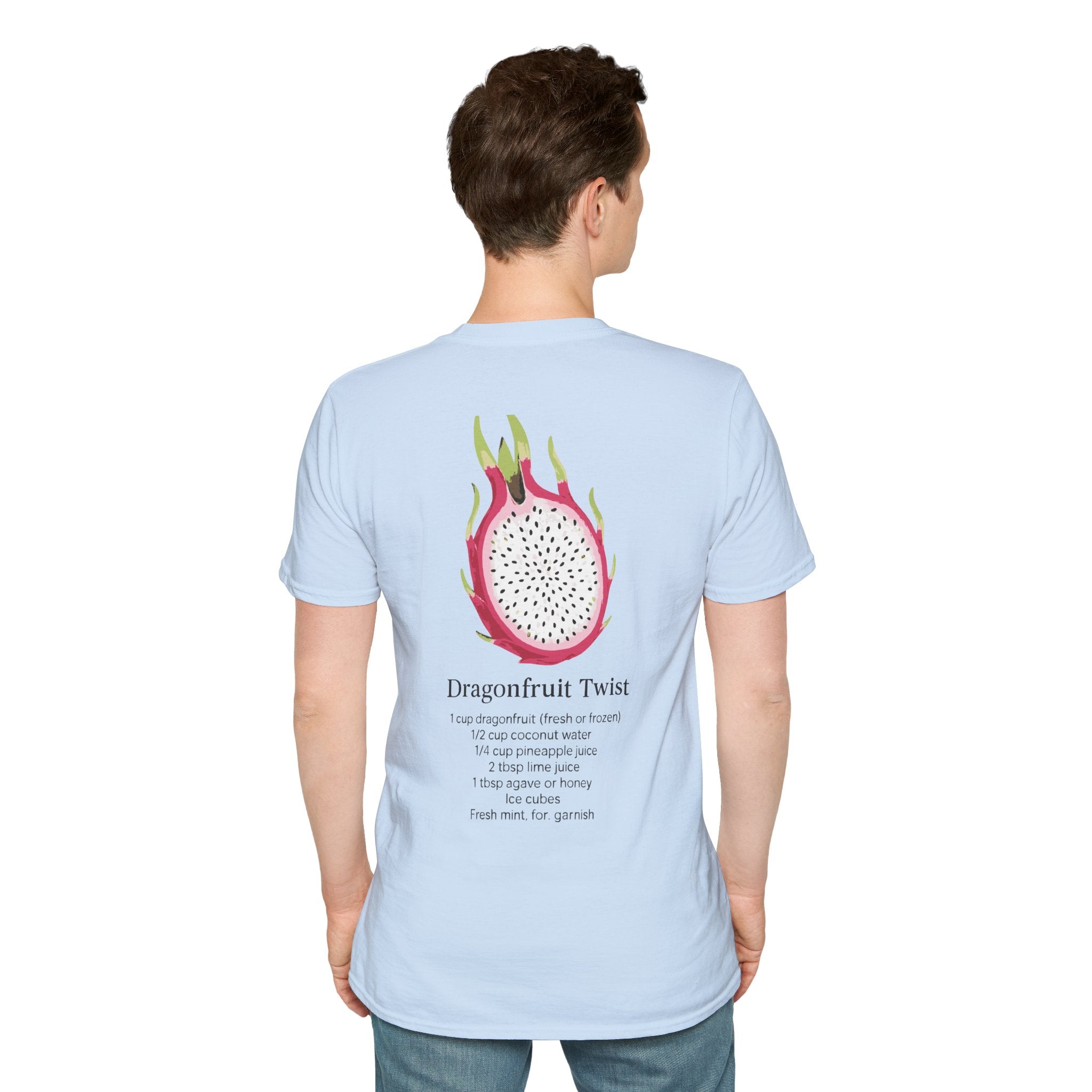 T-Shirt with Dragonfruit Design, Fun Summer Tee, Gift for Fruit Lovers, Cute Casual Wear, Vacation Outfit, Foodie Fashion