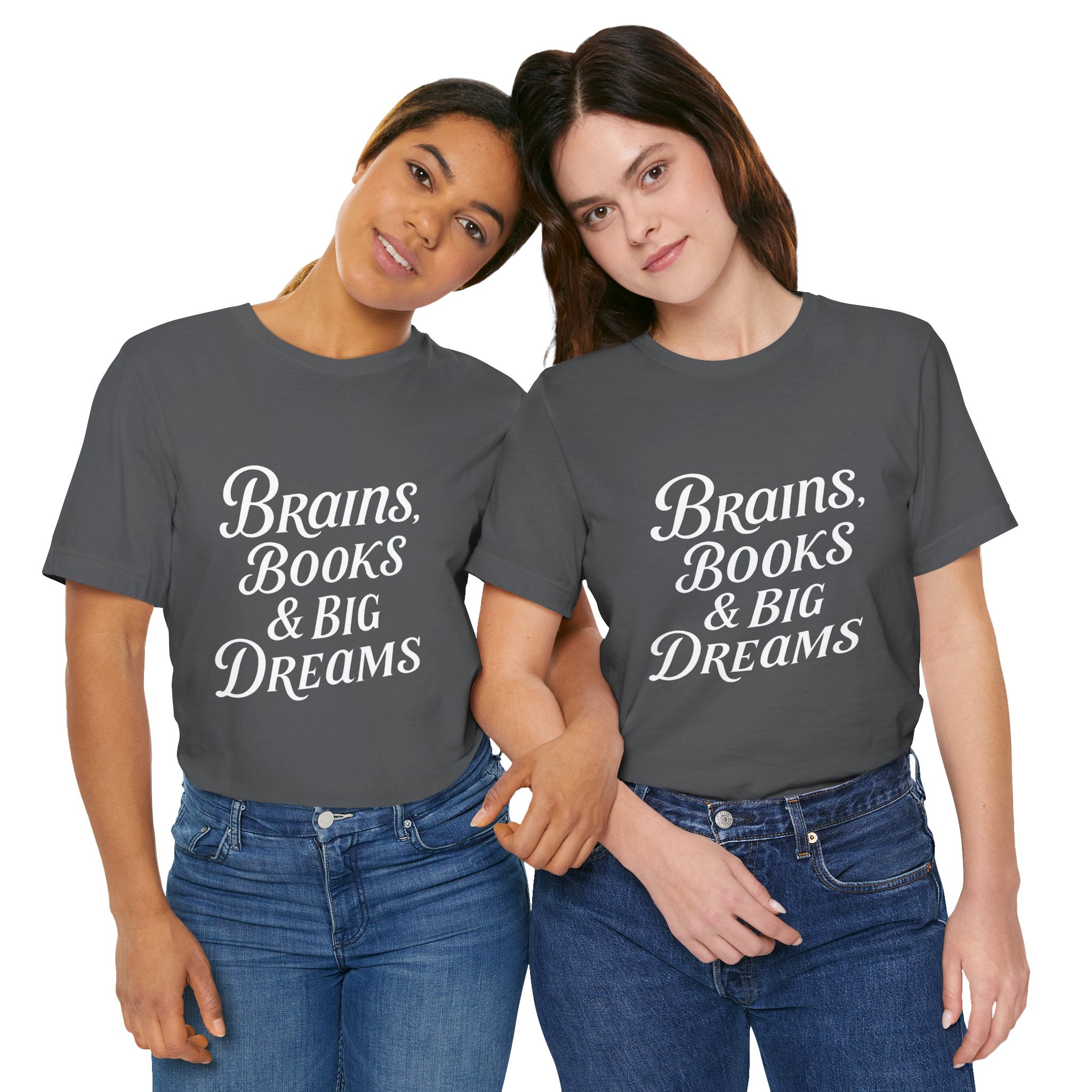 Brainiac Tee, Book Lover Shirt, Big Dreams T-Shirt, Unisex Graphic Top, Intellectual Clothing