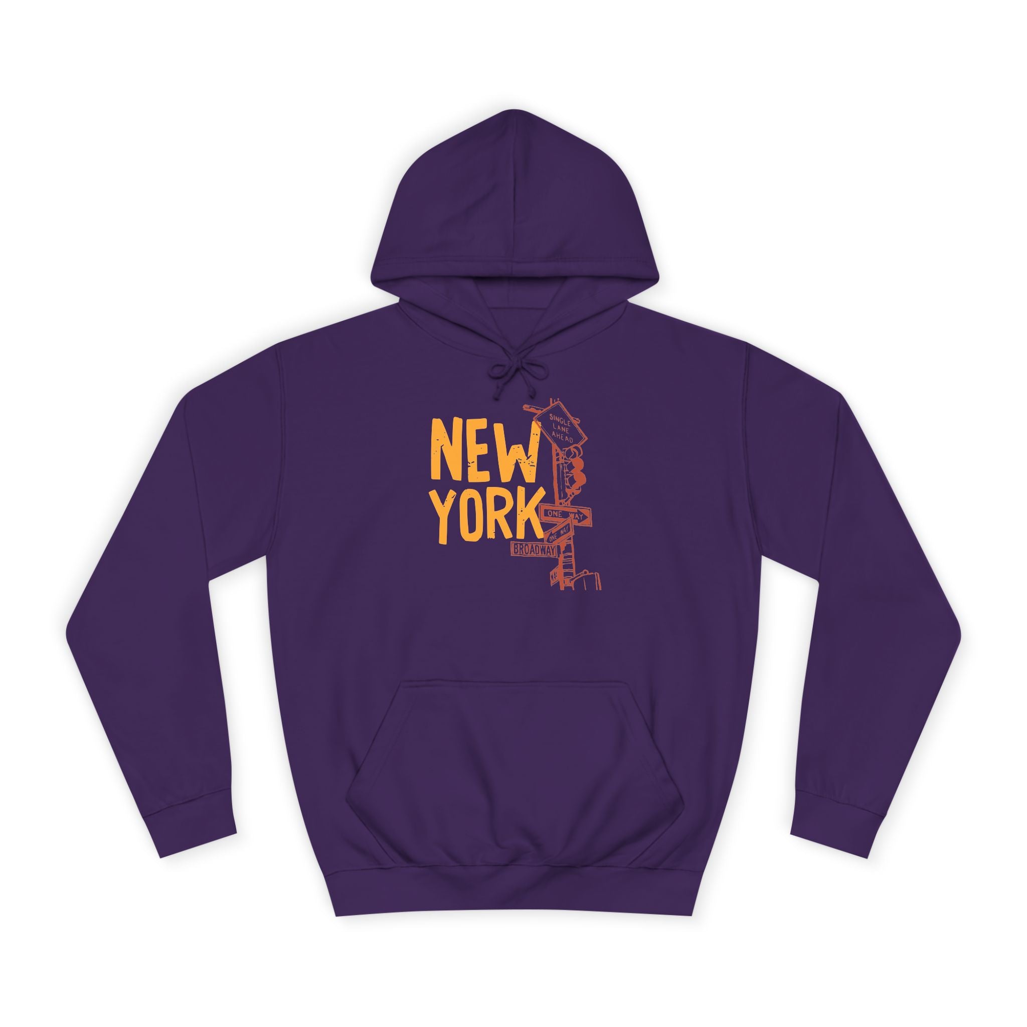 New York College Hoodie, Unisex Casual Sweatshirt, Urban Apparel, Gift for Students, Perfect for College Life, Travel Outfit