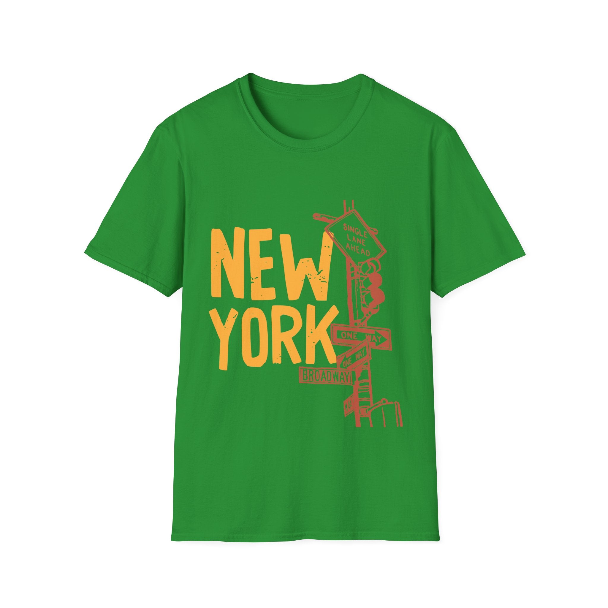 New York Skyline Unisex Softstyle T-Shirt, City Apparel, Travel Shirt, Gift for NYC Lovers, Casual Wear, Summer Fashion