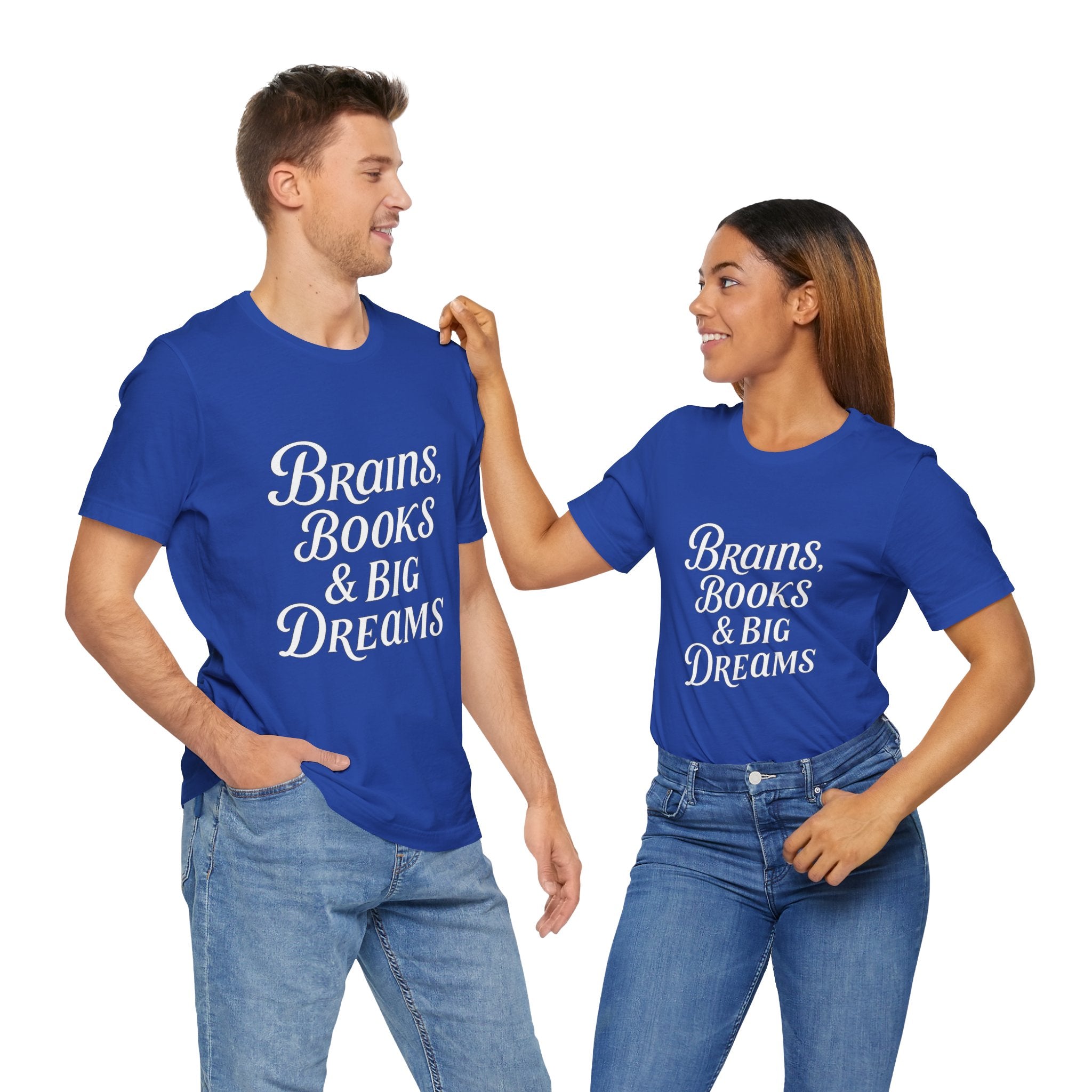 Brainiac Tee, Book Lover Shirt, Big Dreams T-Shirt, Unisex Graphic Top, Intellectual Clothing
