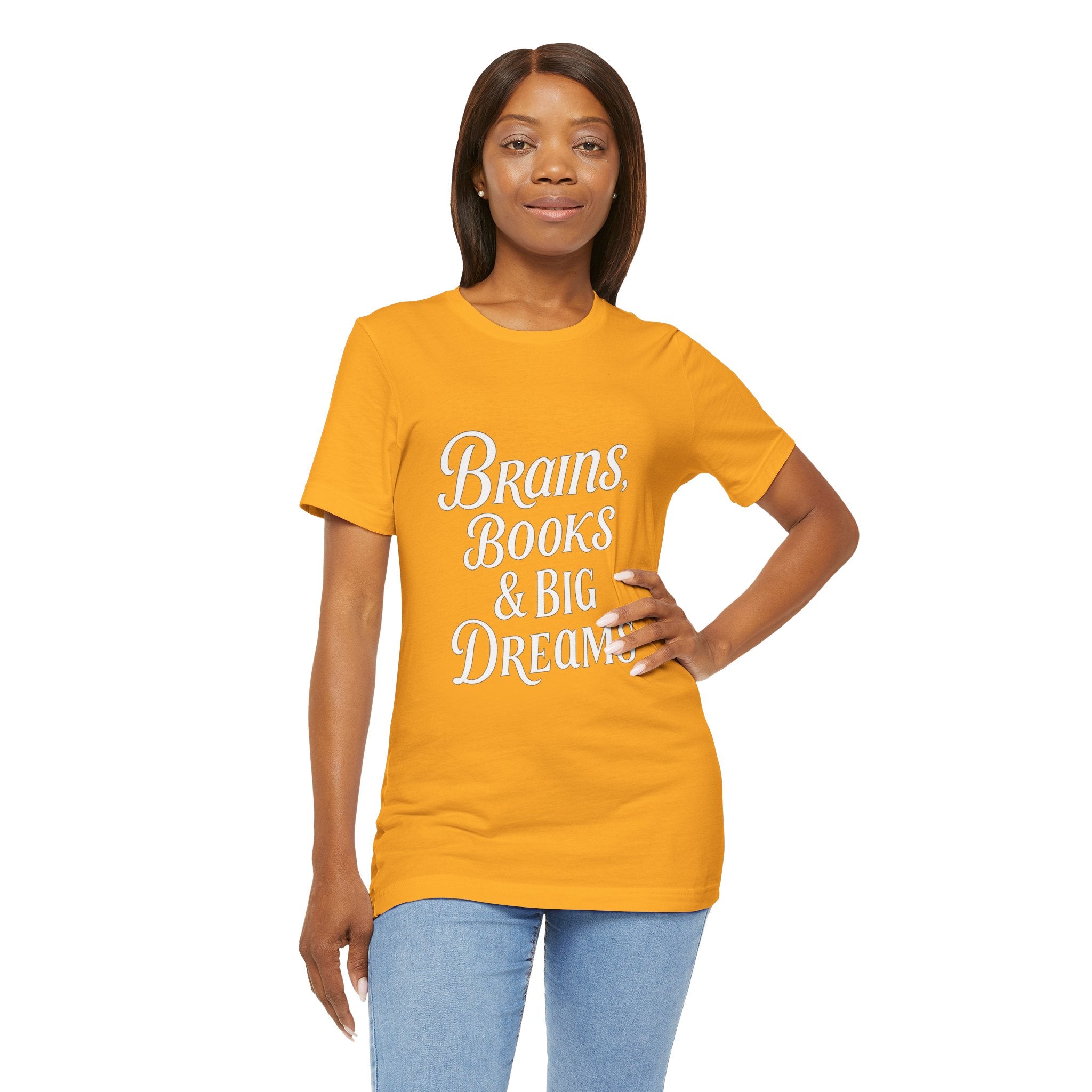 Brainiac Tee, Book Lover Shirt, Big Dreams T-Shirt, Unisex Graphic Top, Intellectual Clothing