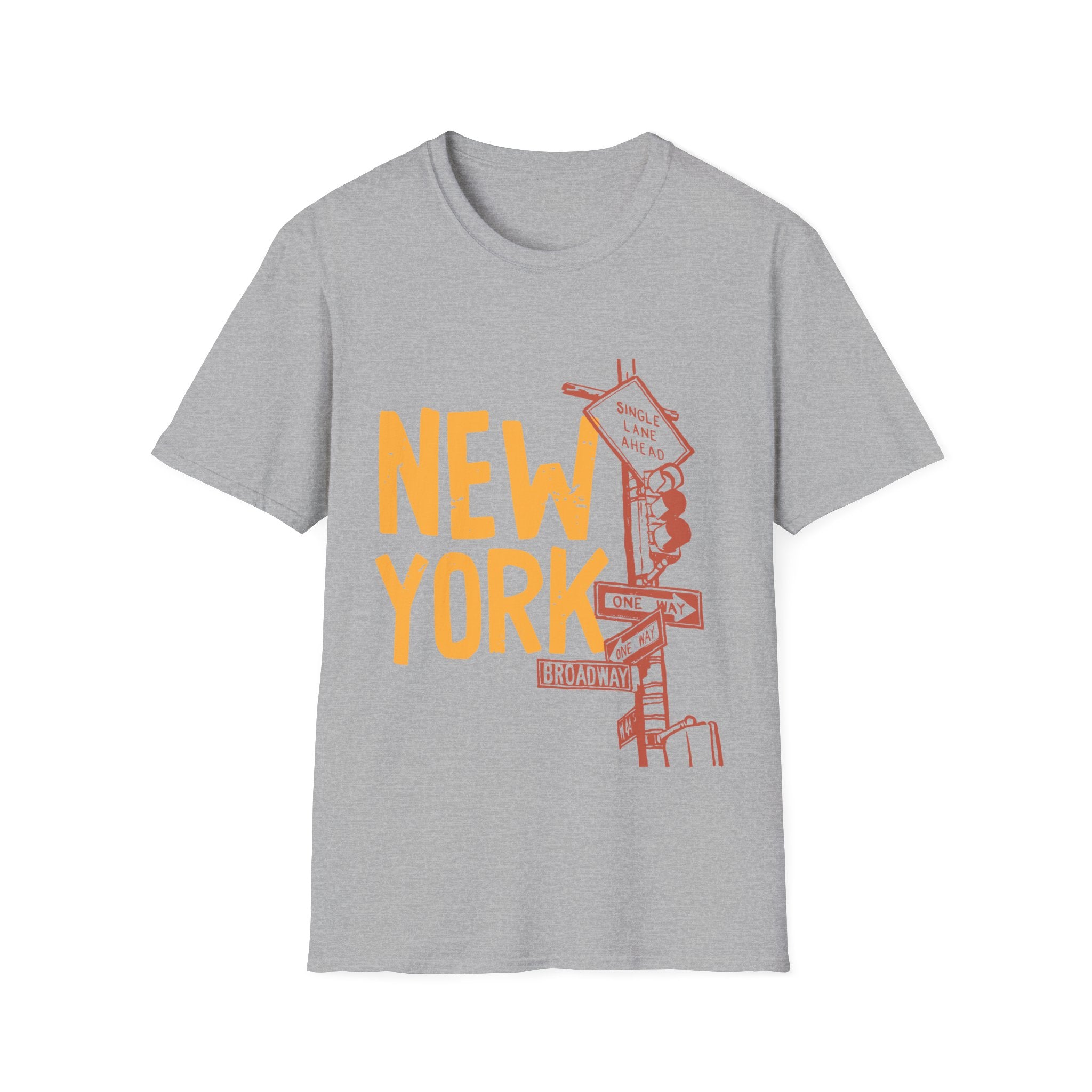 New York Skyline Unisex Softstyle T-Shirt, City Apparel, Travel Shirt, Gift for NYC Lovers, Casual Wear, Summer Fashion