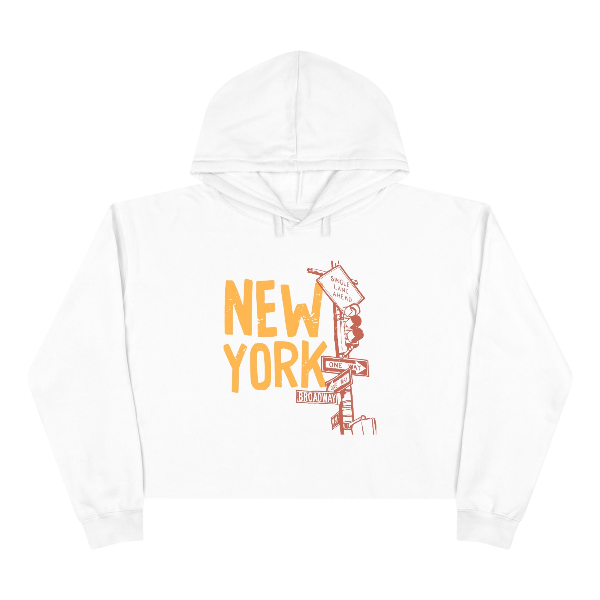 New York City Crop Hoodie, Urban Streetwear, Gift for Travelers, Summer Layer, Vacation Outfit, Cool Trendy Apparel