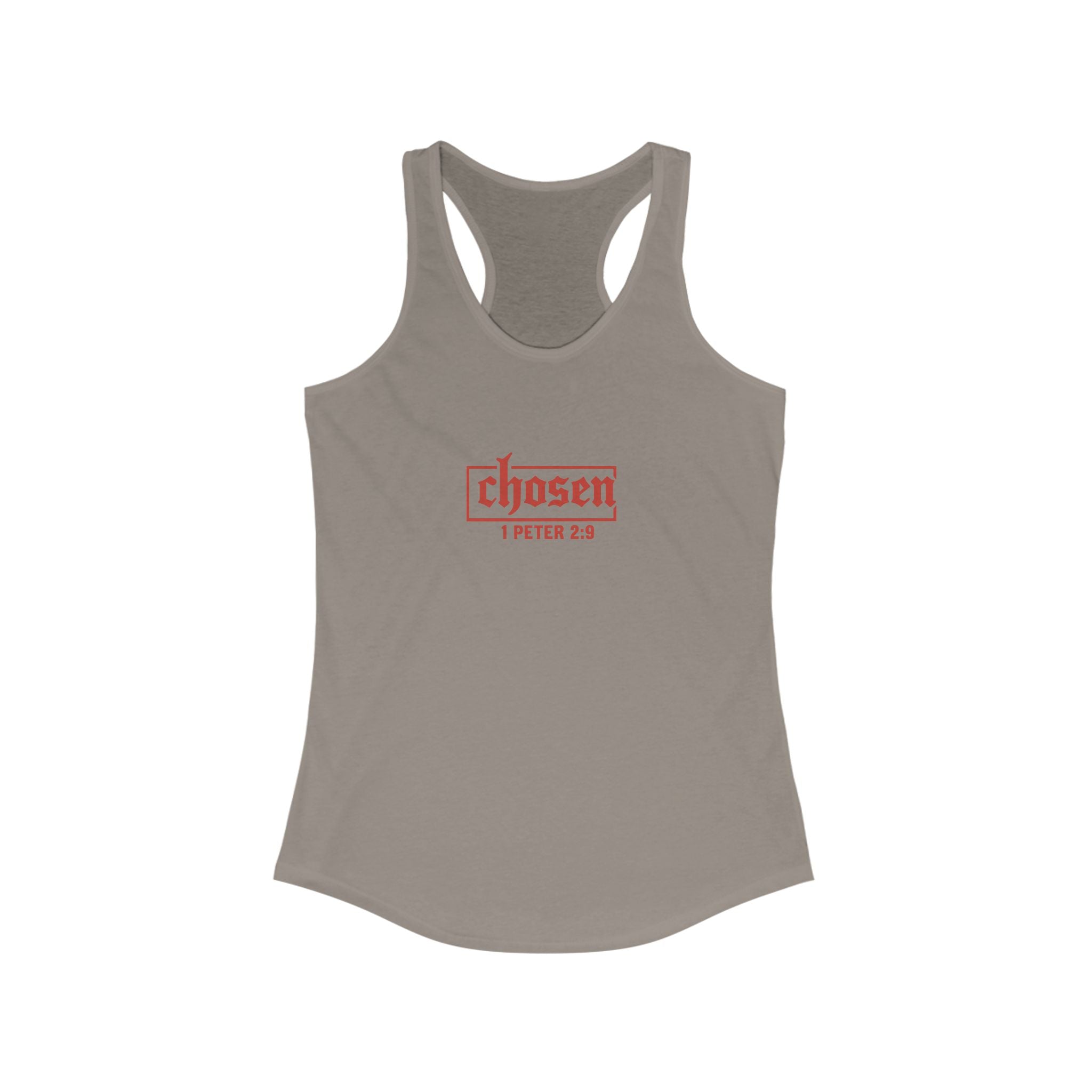 Chosen Women's Racerback Tank - Perfect for Faith, Workout, Summer Style, Spiritual Gifts, Bible Verse Apparel