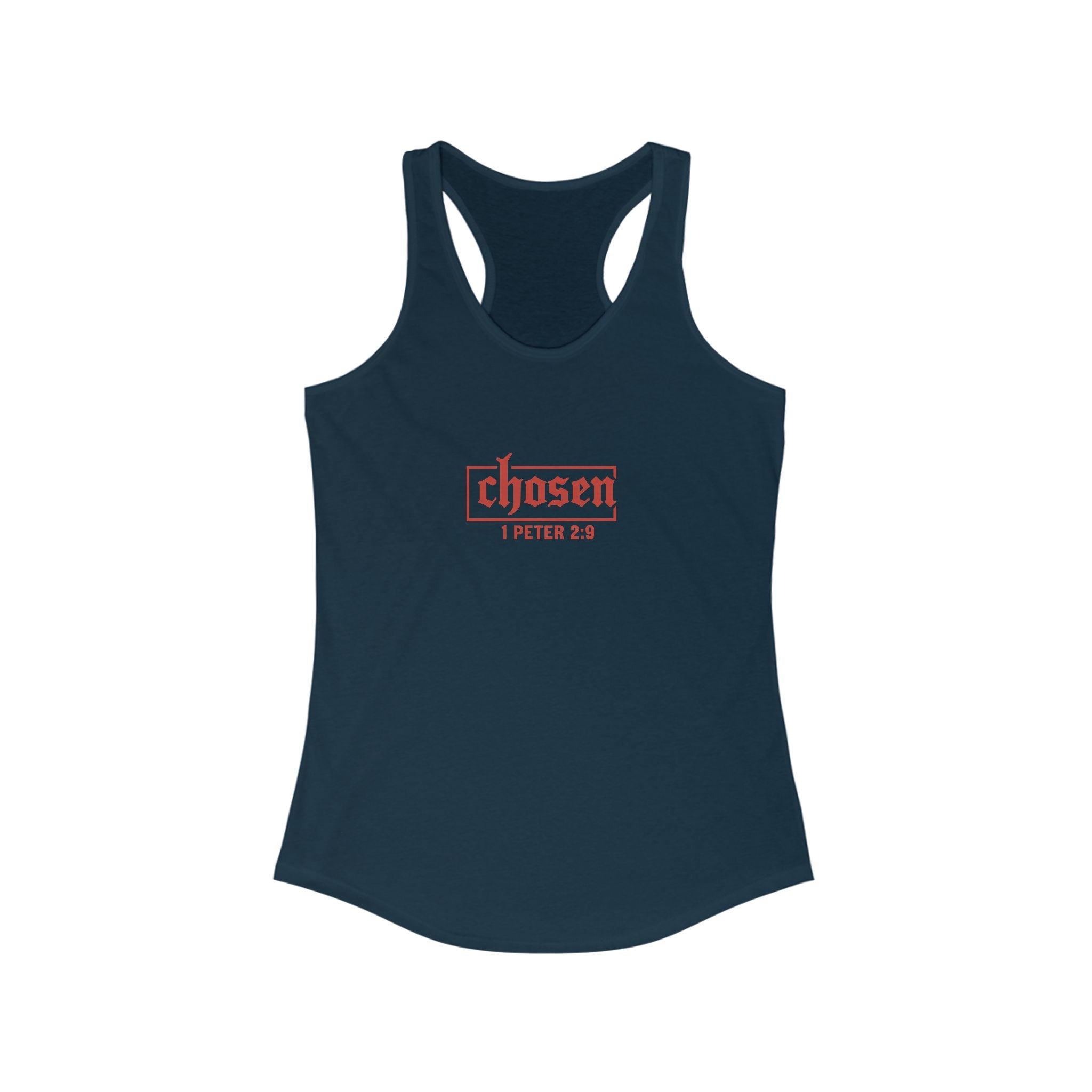 Chosen Women's Racerback Tank - Perfect for Faith, Workout, Summer Style, Spiritual Gifts, Bible Verse Apparel