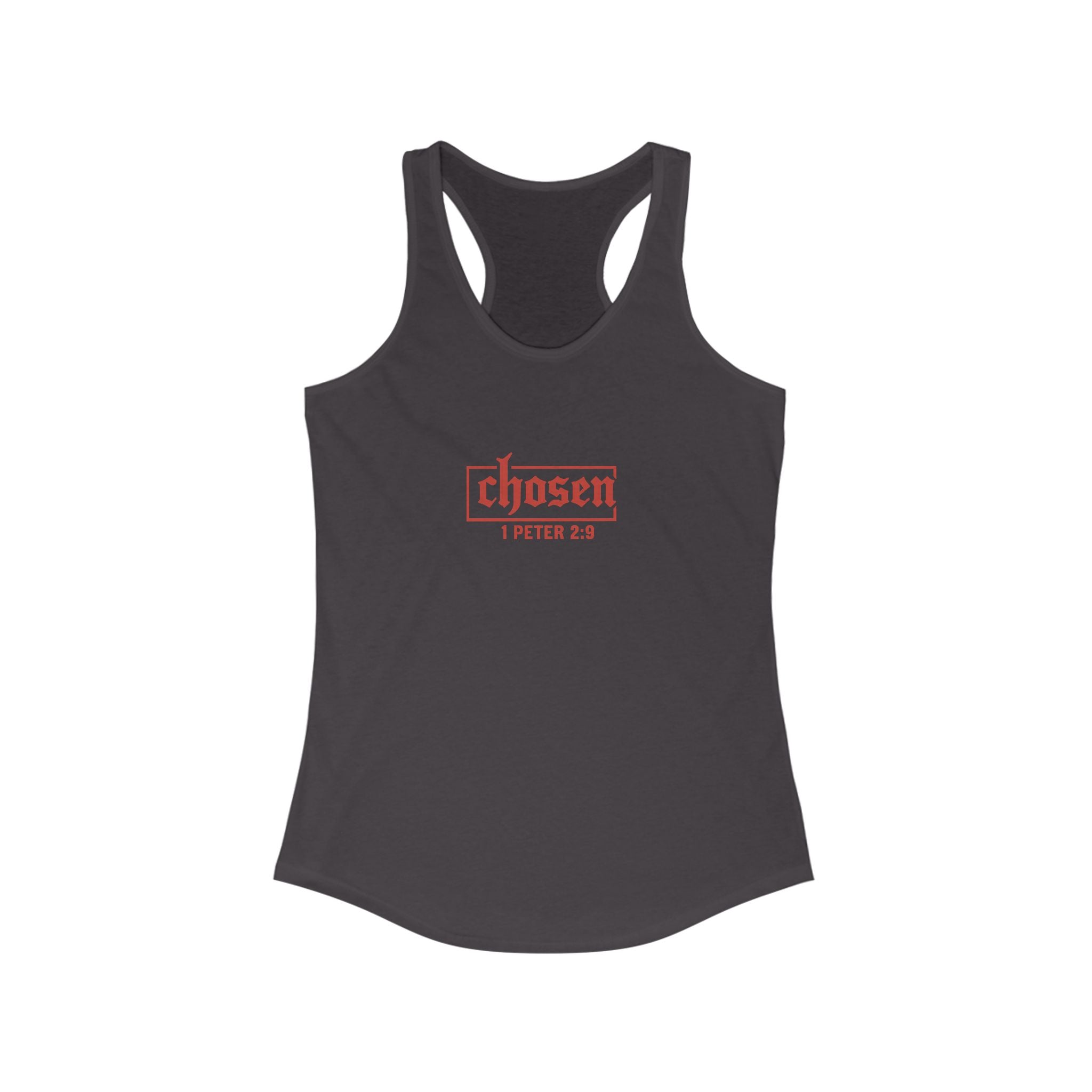 Chosen Women's Racerback Tank - Perfect for Faith, Workout, Summer Style, Spiritual Gifts, Bible Verse Apparel
