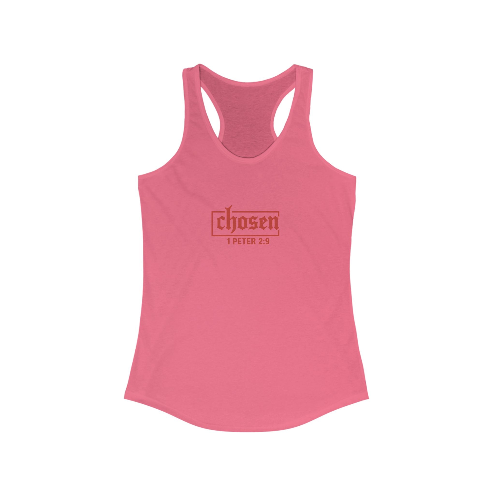 Chosen Women's Racerback Tank - Perfect for Faith, Workout, Summer Style, Spiritual Gifts, Bible Verse Apparel