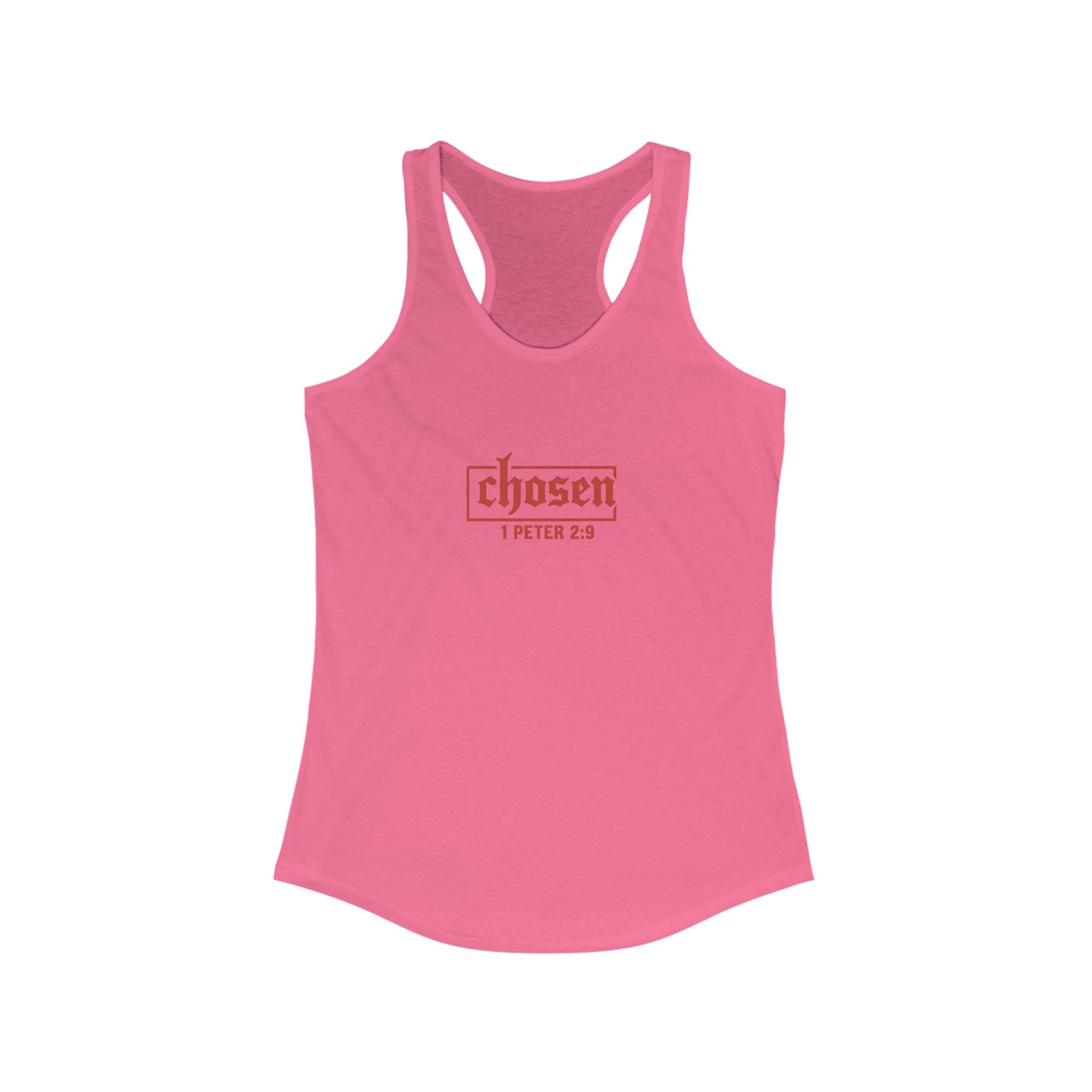 Chosen Women's Racerback Tank - Perfect for Faith, Workout, Summer Style, Spiritual Gifts, Bible Verse Apparel